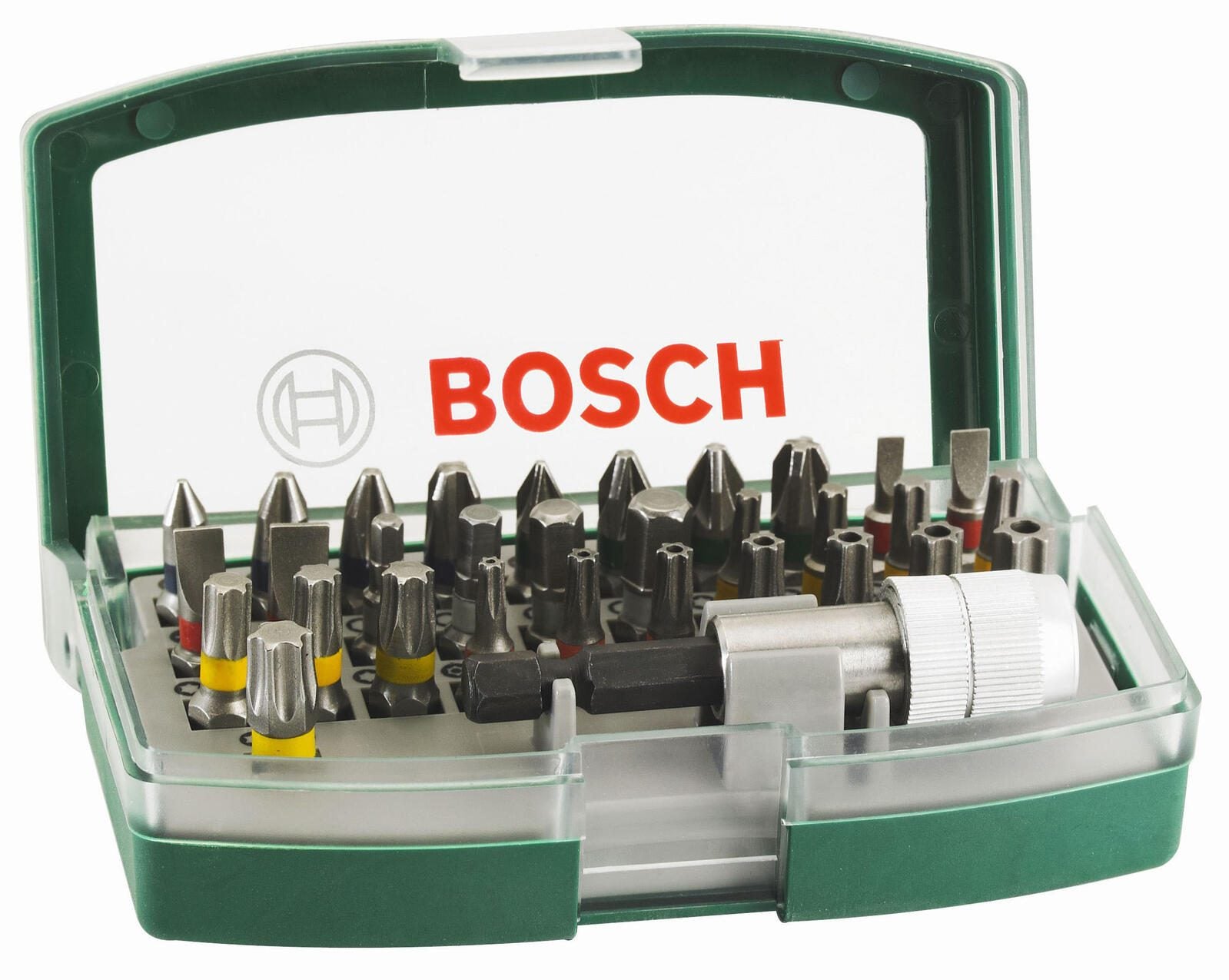 BOSCH Bit-Set Set mit Handschraubendreher 32-teilig