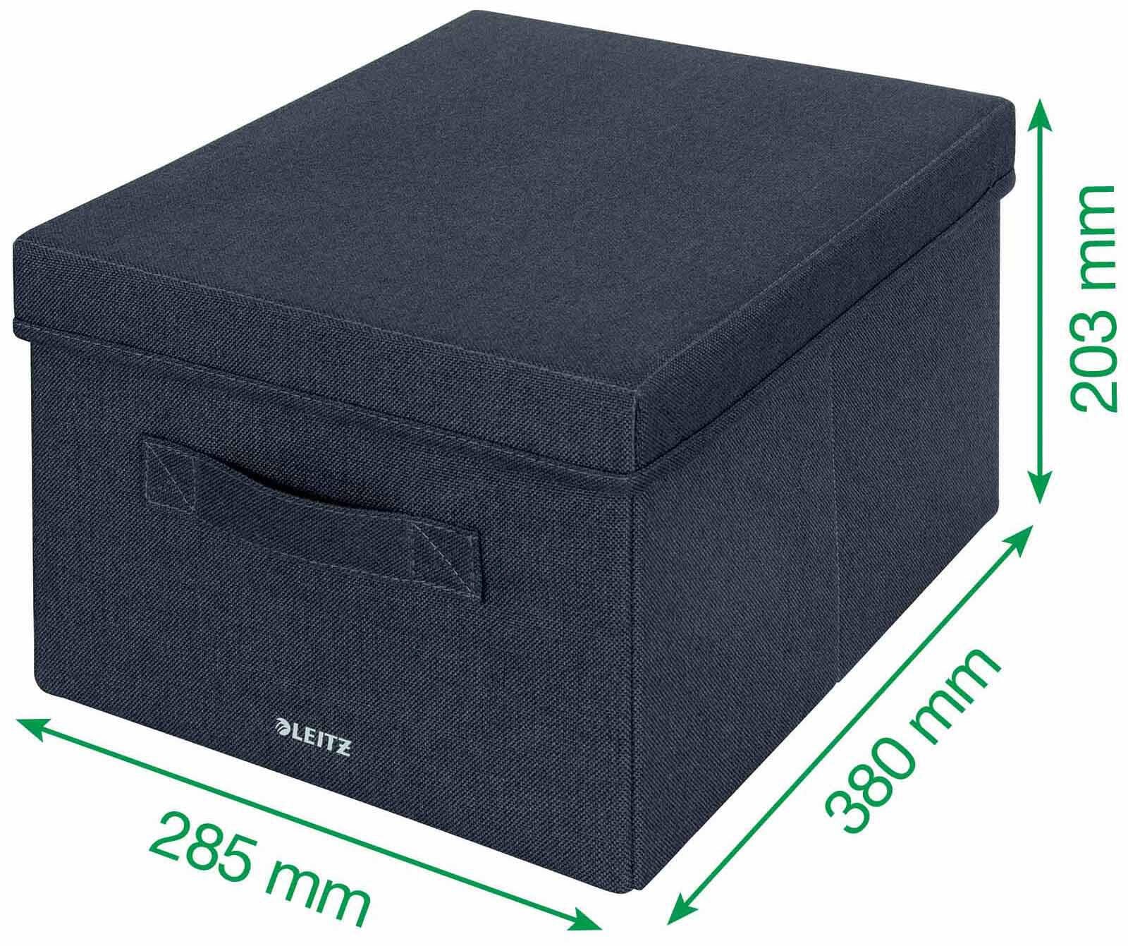 2 LEITZ Aufbewahrungsboxen grau 28,5 x 38,0 x 20,3 cm