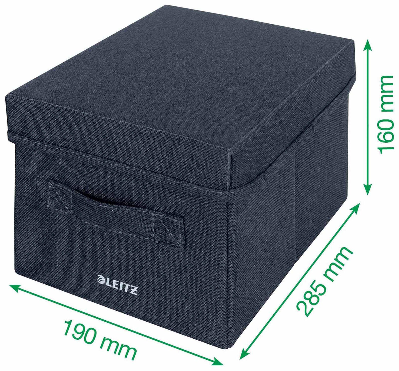2 LEITZ Aufbewahrungsboxen grau 19,0 x 28,5 x 16,0 cm