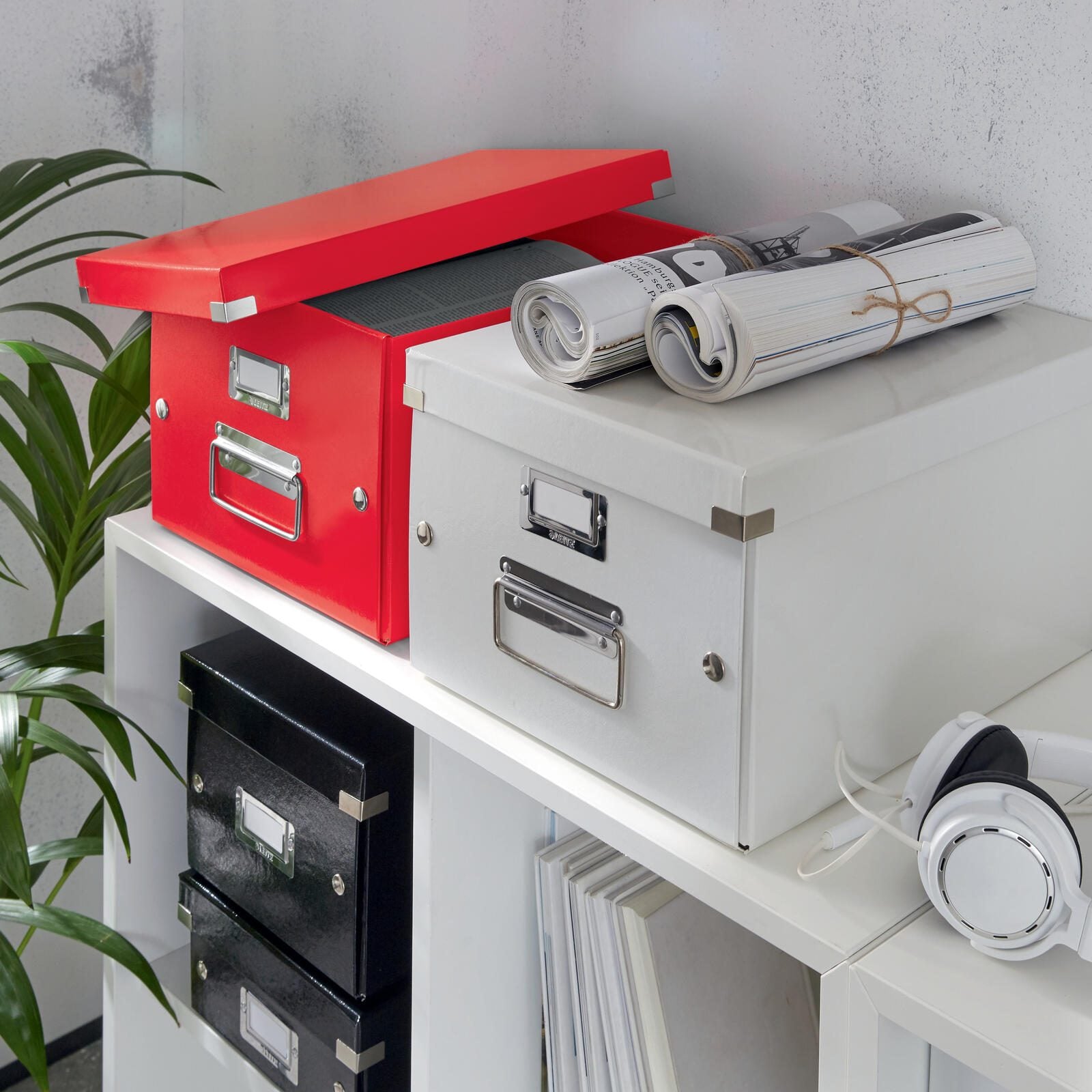 LEITZ Aufbewahrungsbox Click & Store 16,7 l - 28,1 x 36,9 x 20,0 cm rot