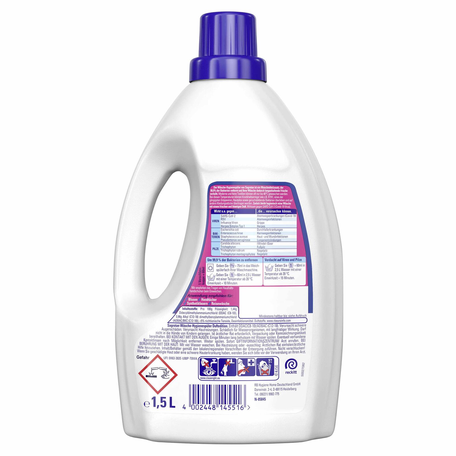 SAGROTAN® Hygienespüler DESINFEKTION 1,5 l