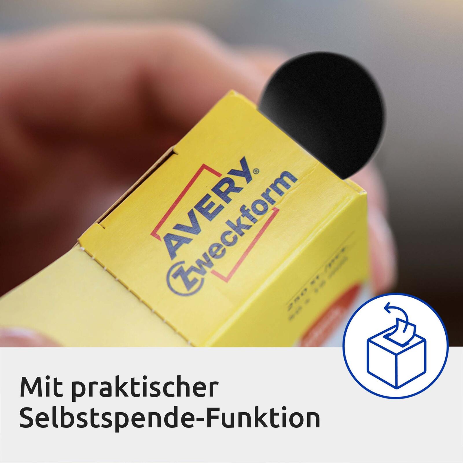 AVERY Zweckform Klebepunkte Ø 19,0 mm schwarz