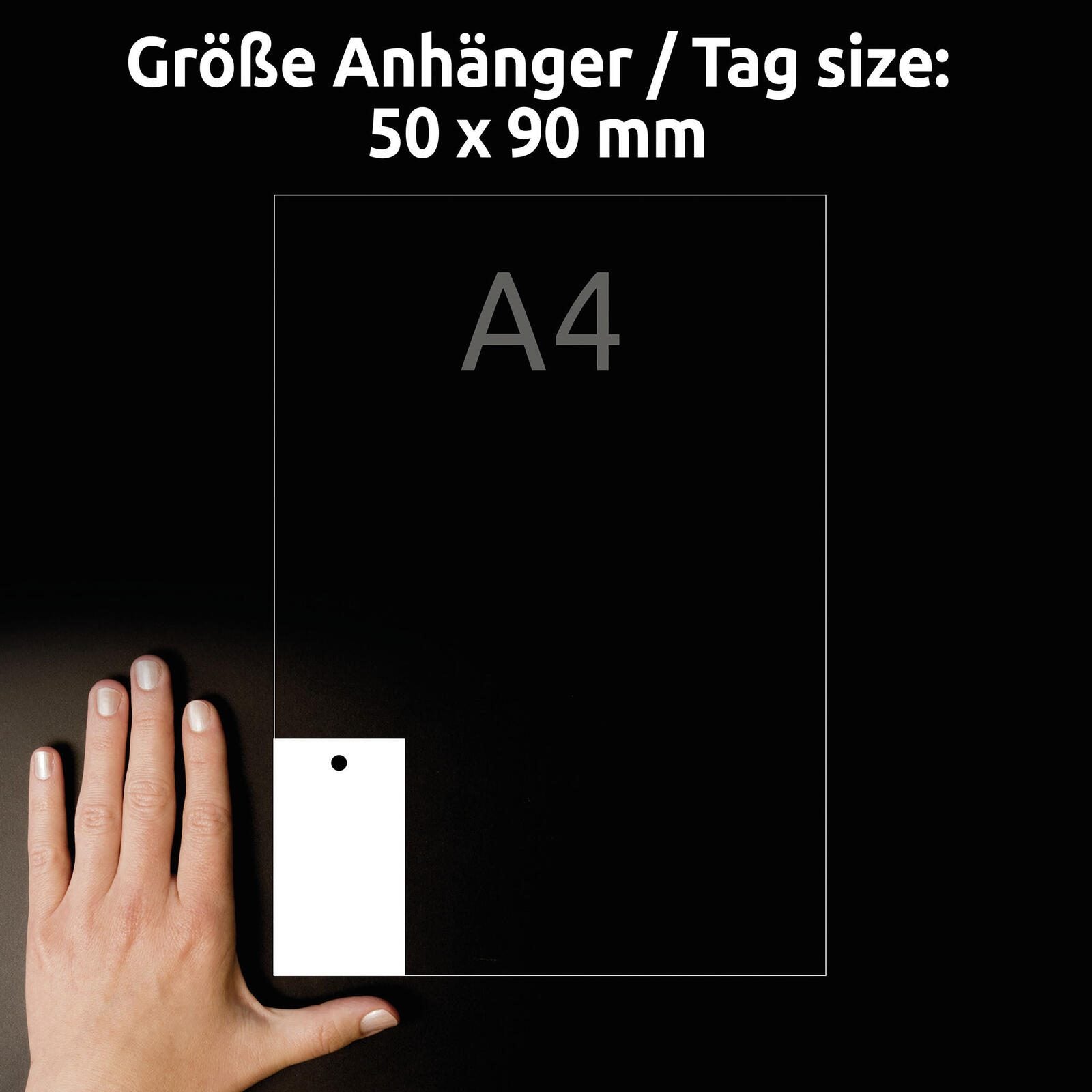 AVERY Zweckform Hängeetiketten 90,0 x 50,0 mm