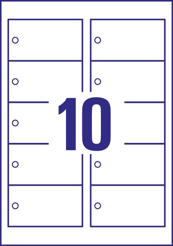 AVERY Zweckform Hängeetiketten 90,0 x 50,0 mm