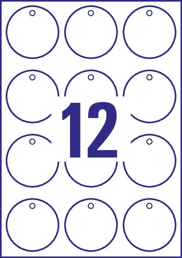 AVERY Zweckform Hängeetiketten 60,0 x 60,0 mm