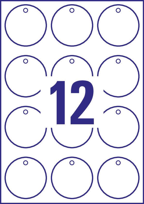 AVERY Zweckform Hängeetiketten 60,0 x 60,0 mm