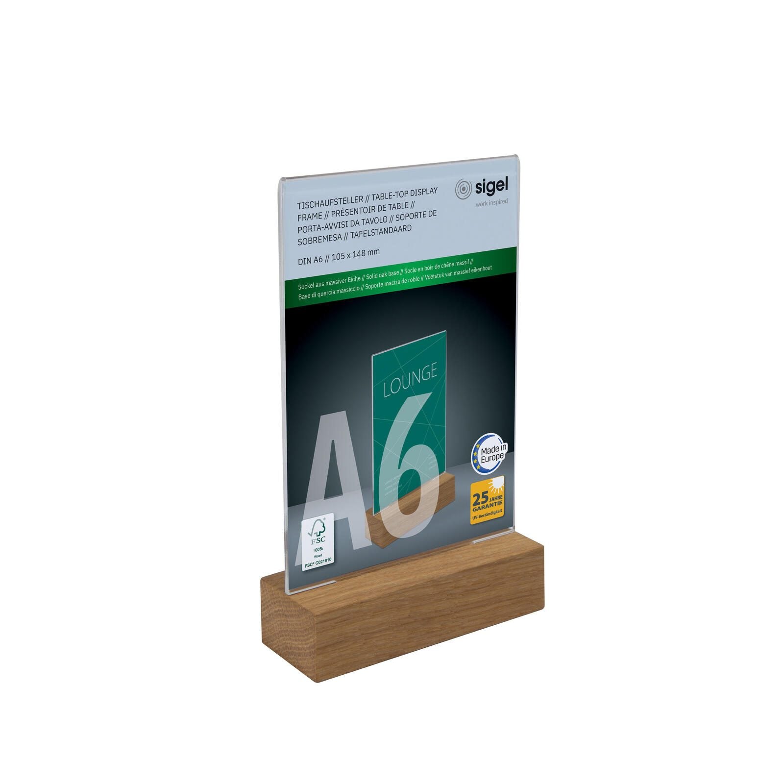SIGEL Tischaufsteller A6