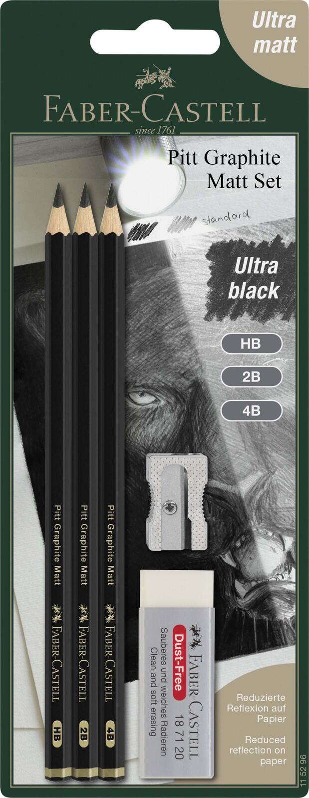 FABER-CASTELL Bleistift-Set Pitt Graphite