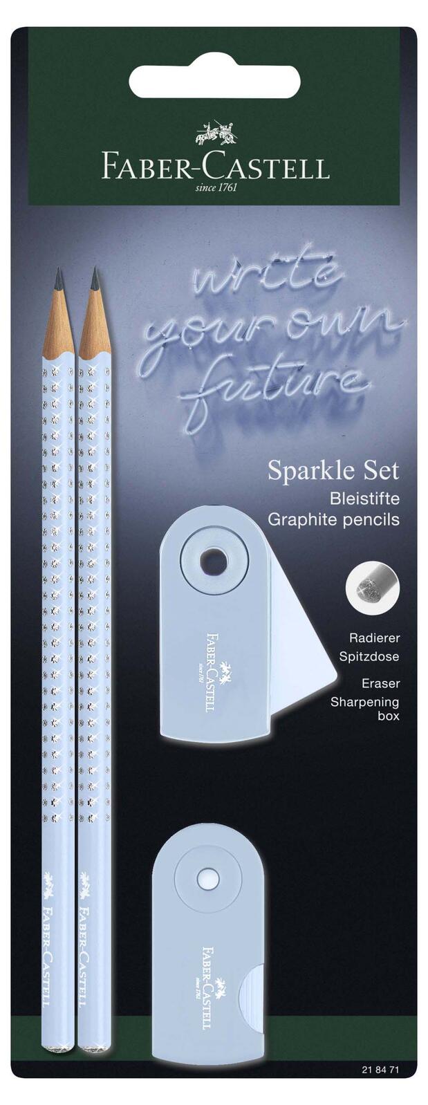 FABER-CASTELL Bleistift-Set Grip Sparkle