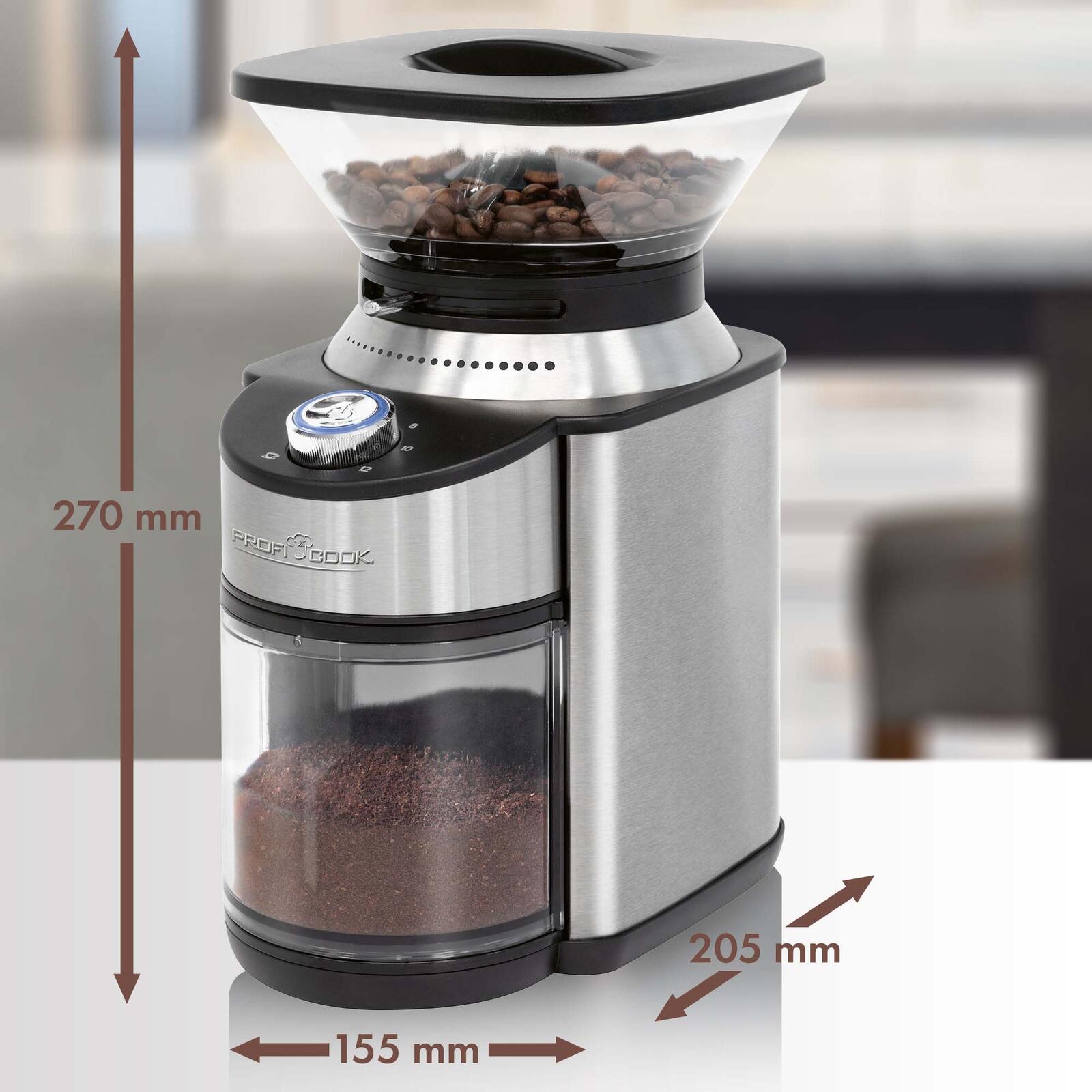 ProfiCook PC-EKM 1205 Kaffeemühle silber/schwarz