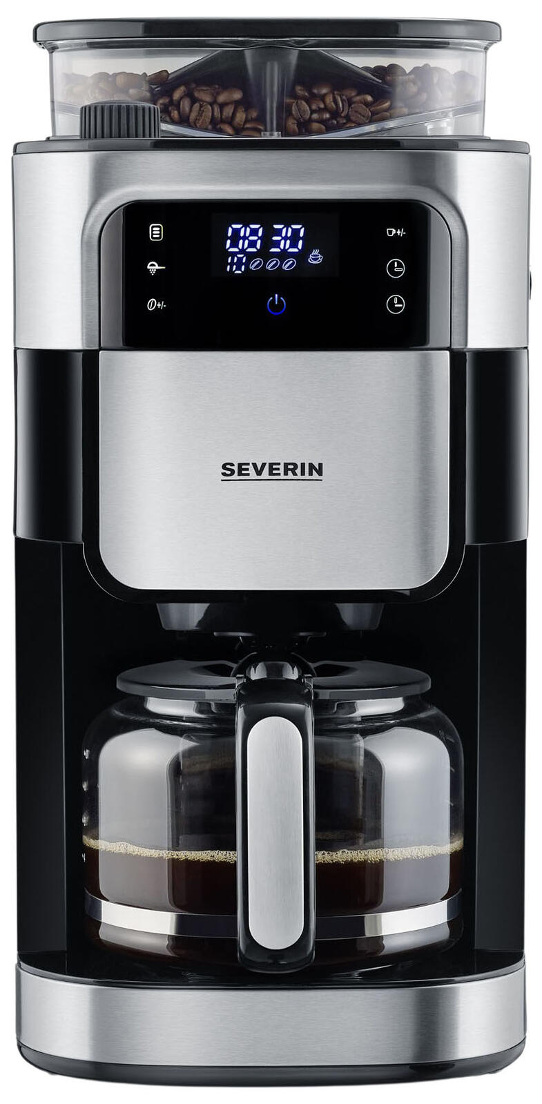 SEVERIN KA4813 Kaffeemaschine silber/schwarz