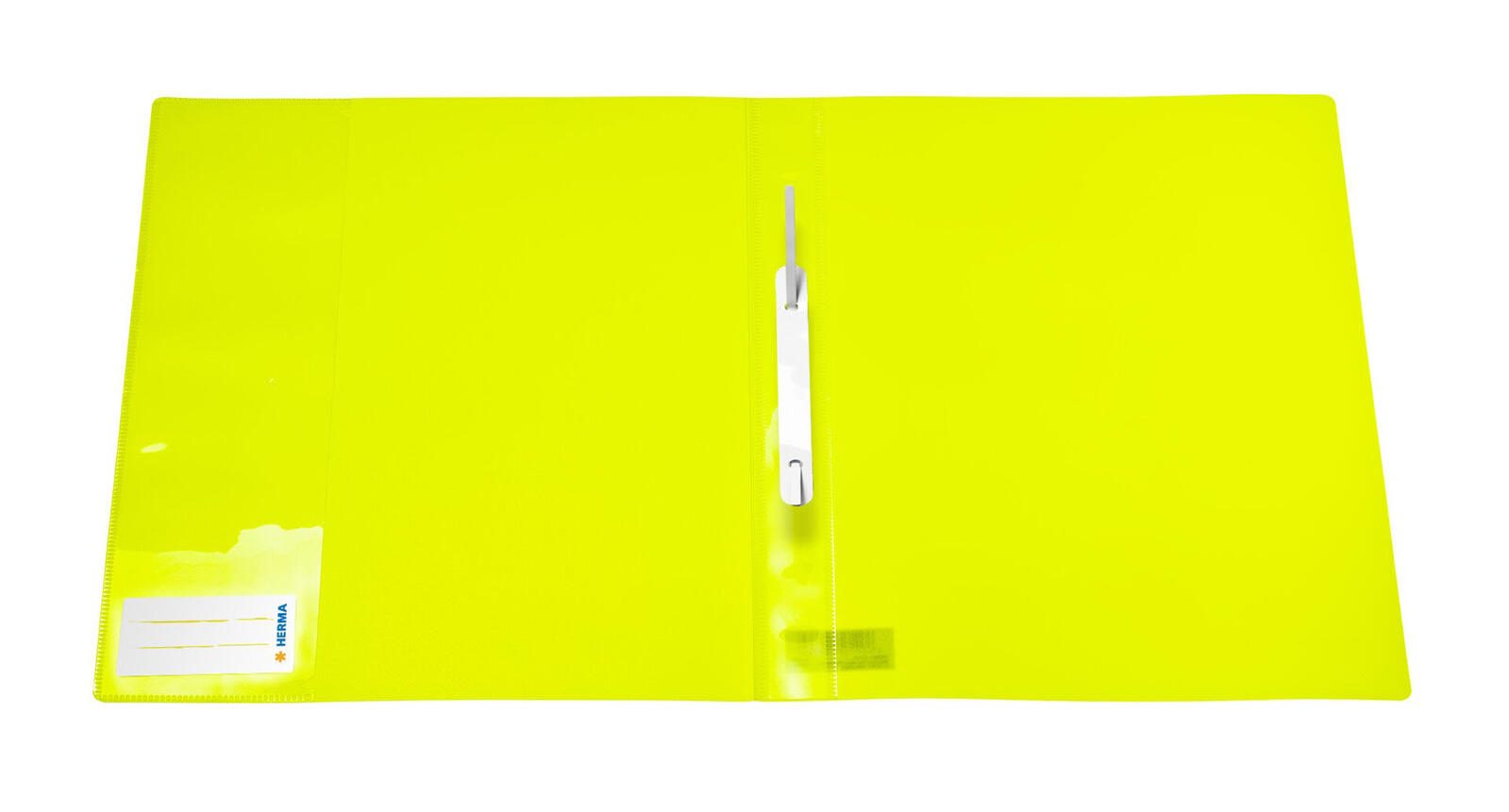 HERMA Schnellhefter DIN A4 Polypropylen (PP) neon-gelb