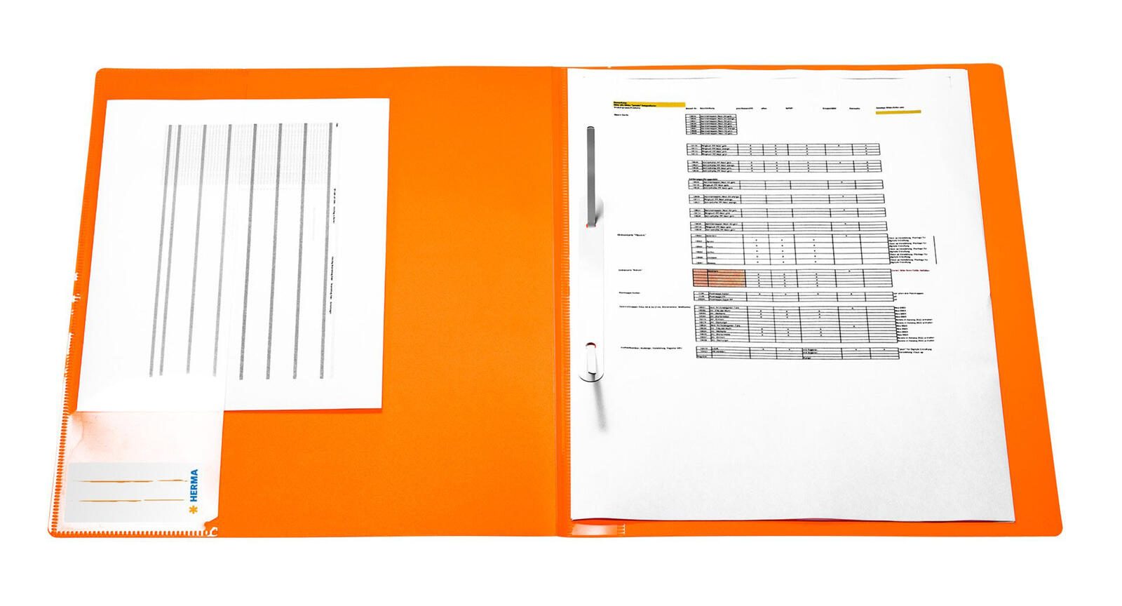 HERMA Schnellhefter DIN A4 Polypropylen (PP) neon-orange
