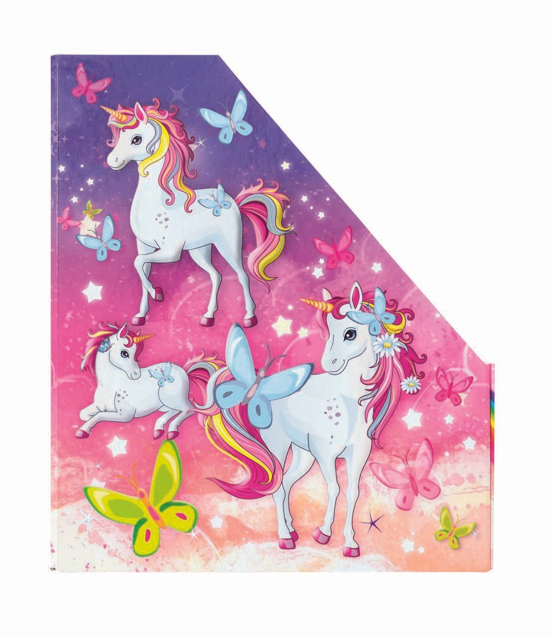 HERMA Stehsammler Karton Einhorn , DIN A4