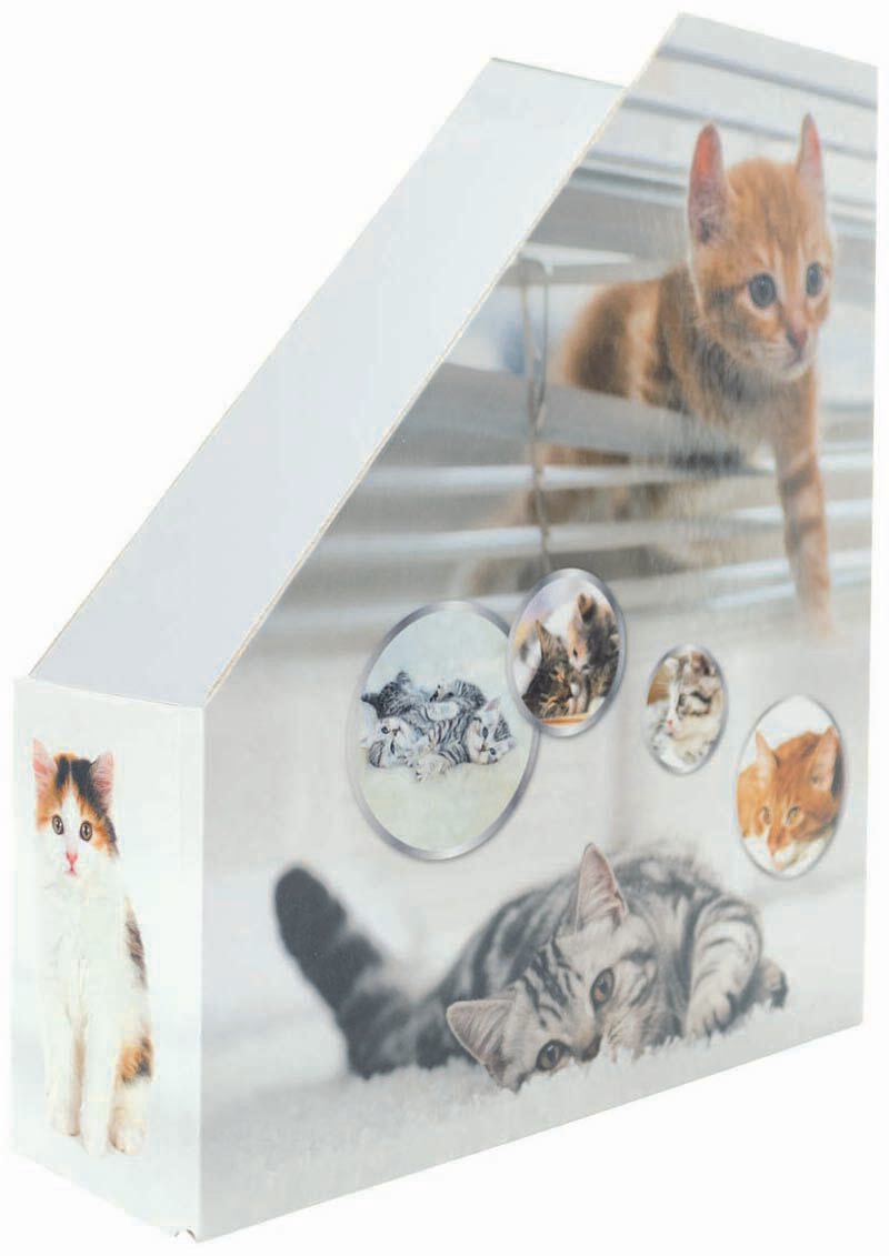HERMA Stehsammler Karton Katzen , DIN A4