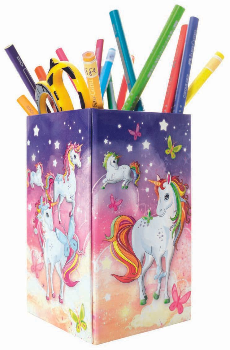 HERMA Stiftehalter 8,0 x 8,0 x 13,5 cm Einhorn