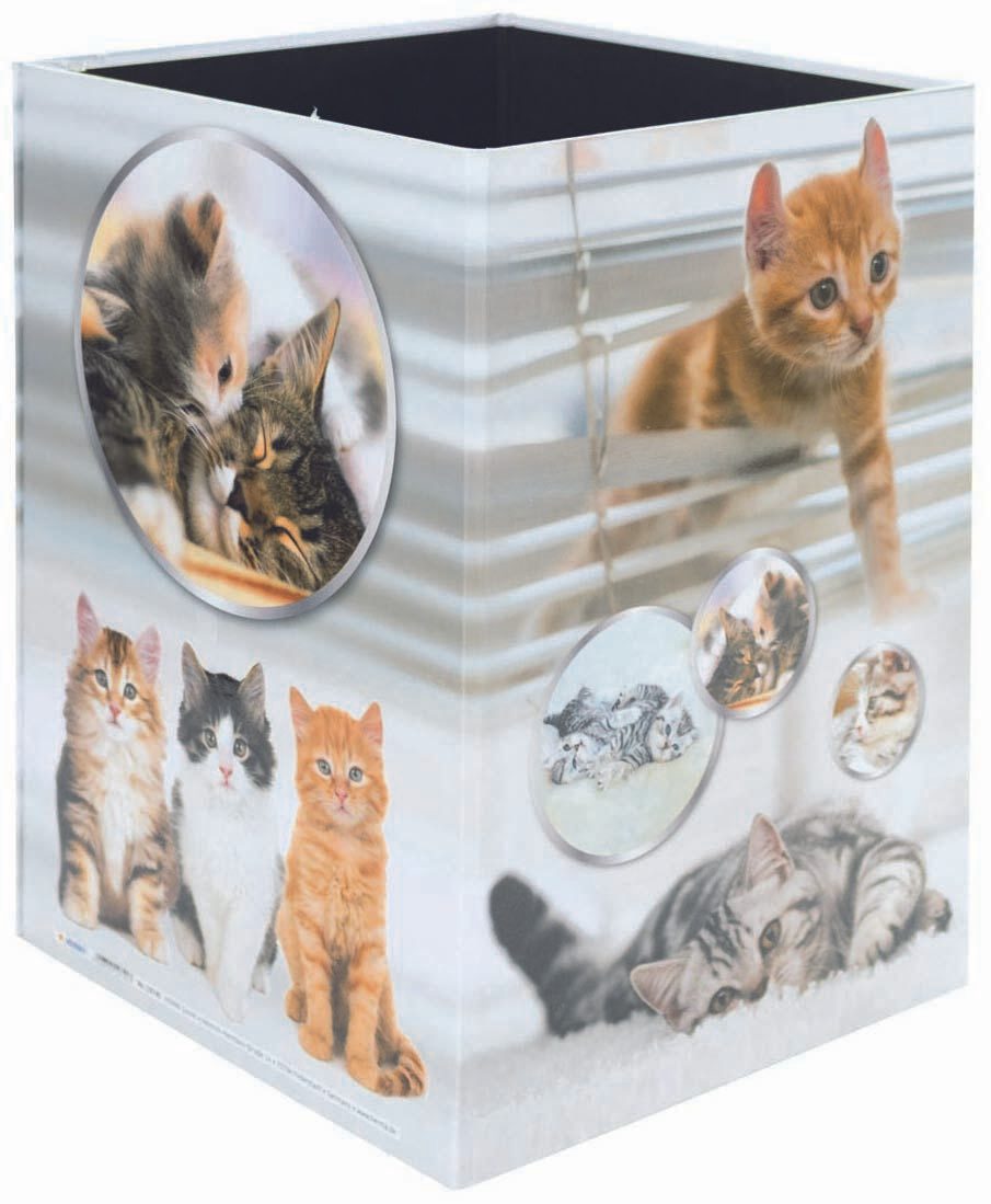 HERMA Papierkorb 15,0 l Katzen