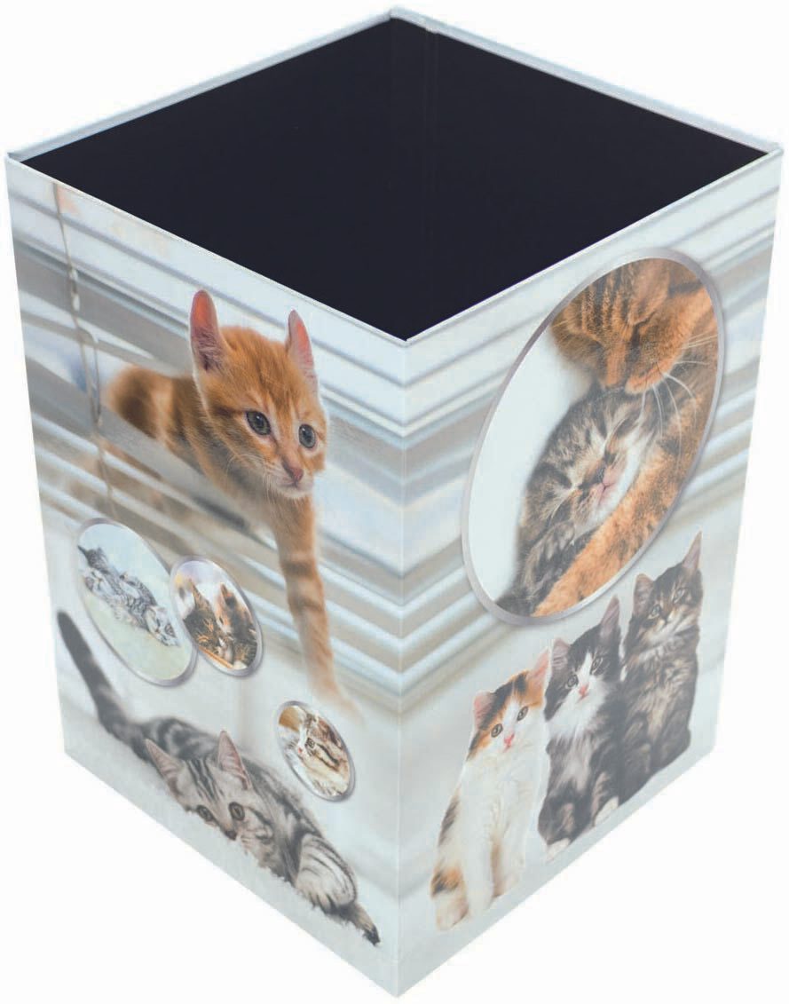 HERMA Papierkorb 15,0 l Katzen