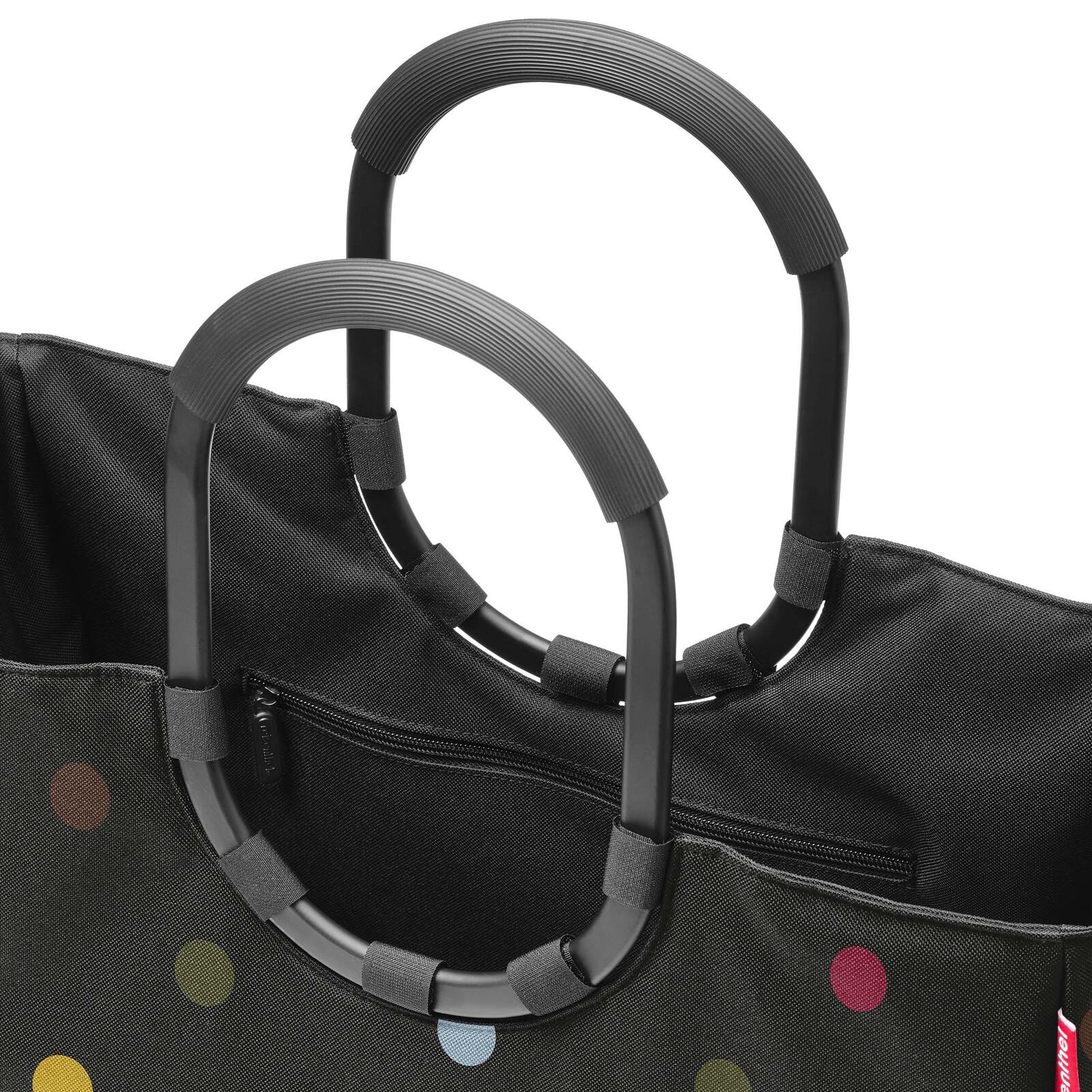 reisenthel® Einkaufskorb loopshopper L 46,0 x 25,0 x 34,5 cm schwarz/bunt bedruckt 25,0 l