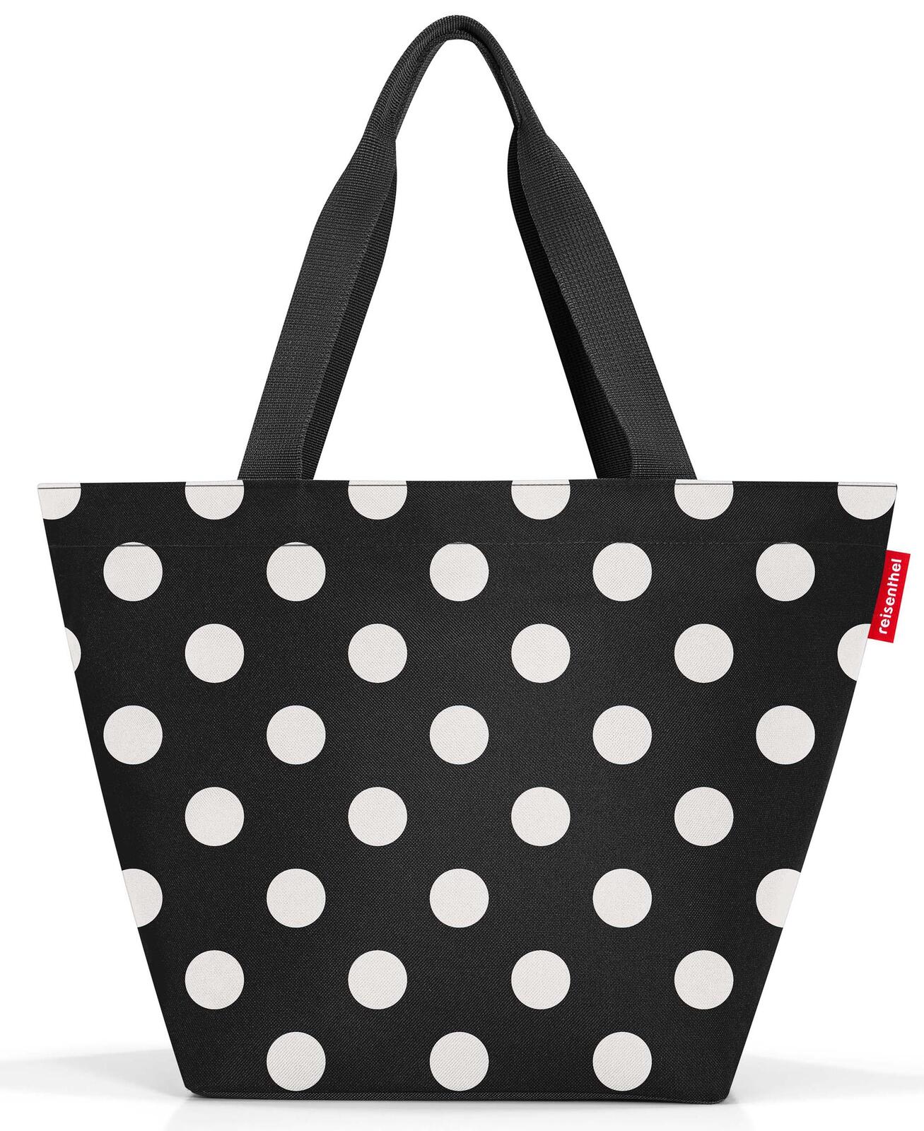 reisenthel® Einkaufstasche shopper M 51,0 x 26,0 x 30,5 cm schwarz-weiß gepunktet