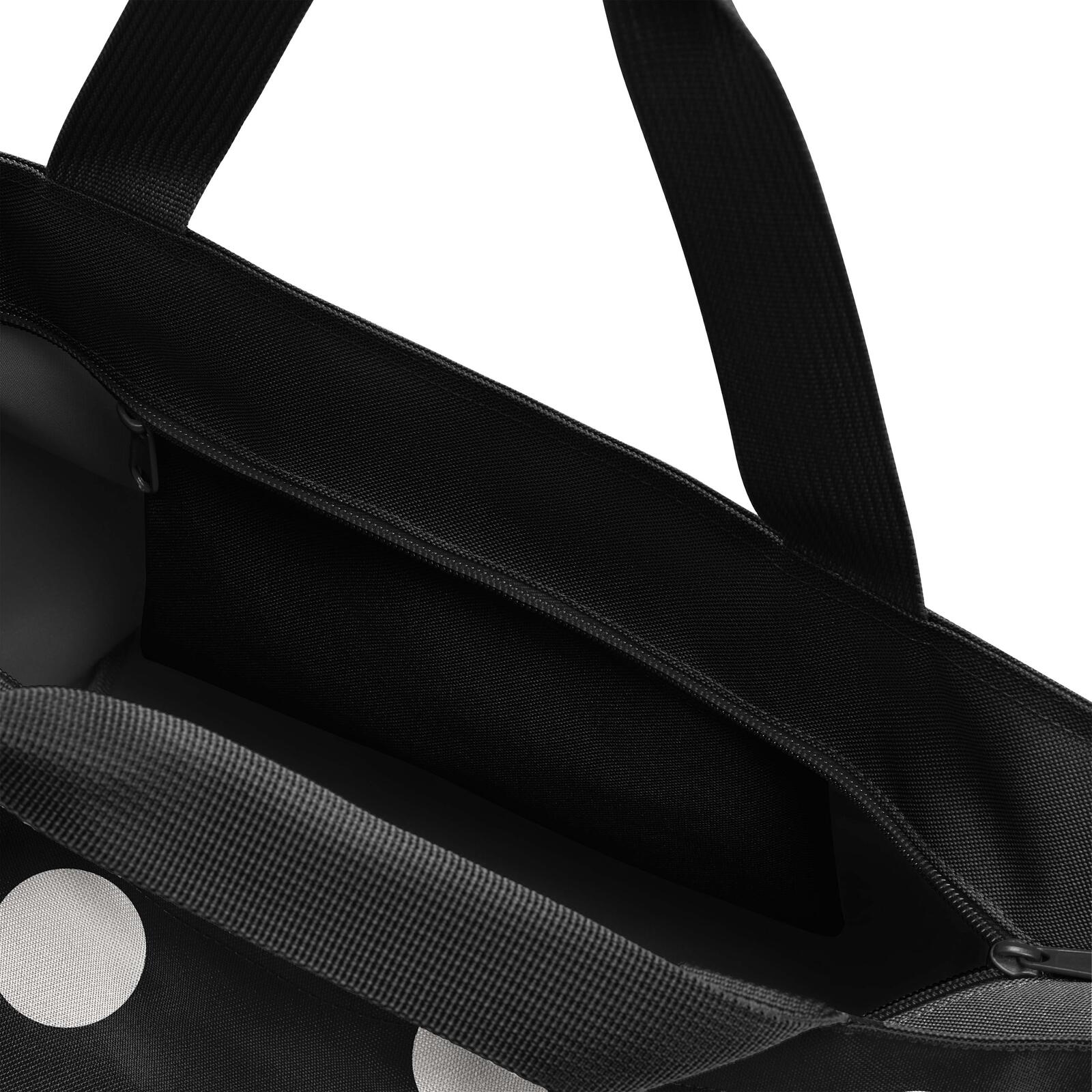 reisenthel® Einkaufstasche shopper M 51,0 x 26,0 x 30,5 cm schwarz-weiß gepunktet