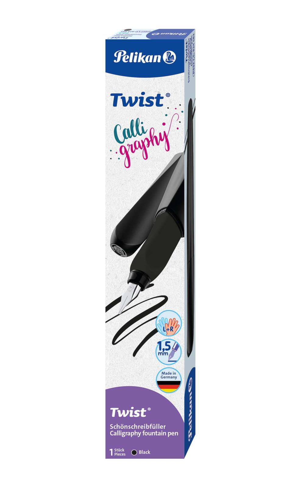 Pelikan Patronenfüller Twist® Calligraphy schwarz