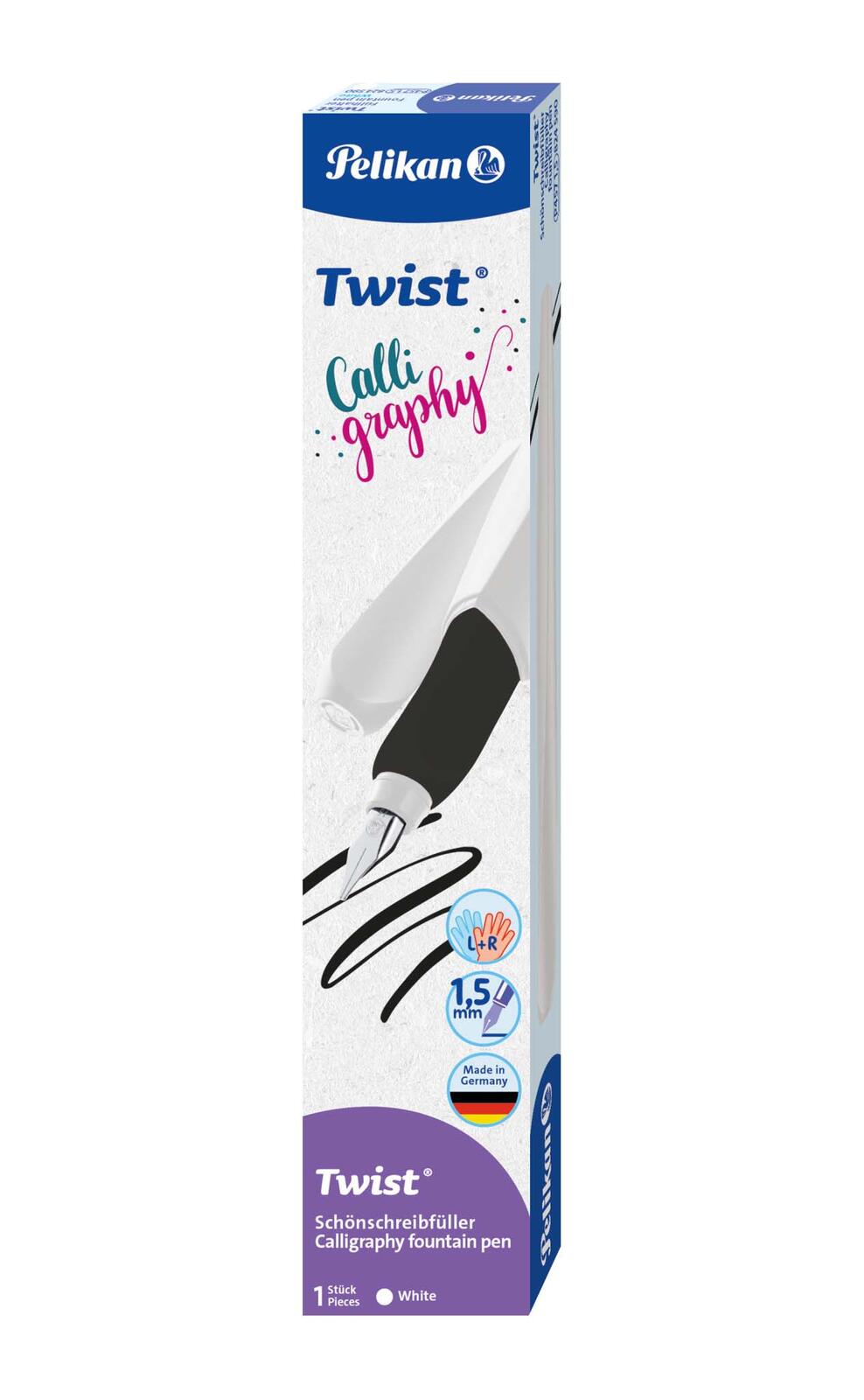 Pelikan Patronenfüller Twist® Calligraphy weiß