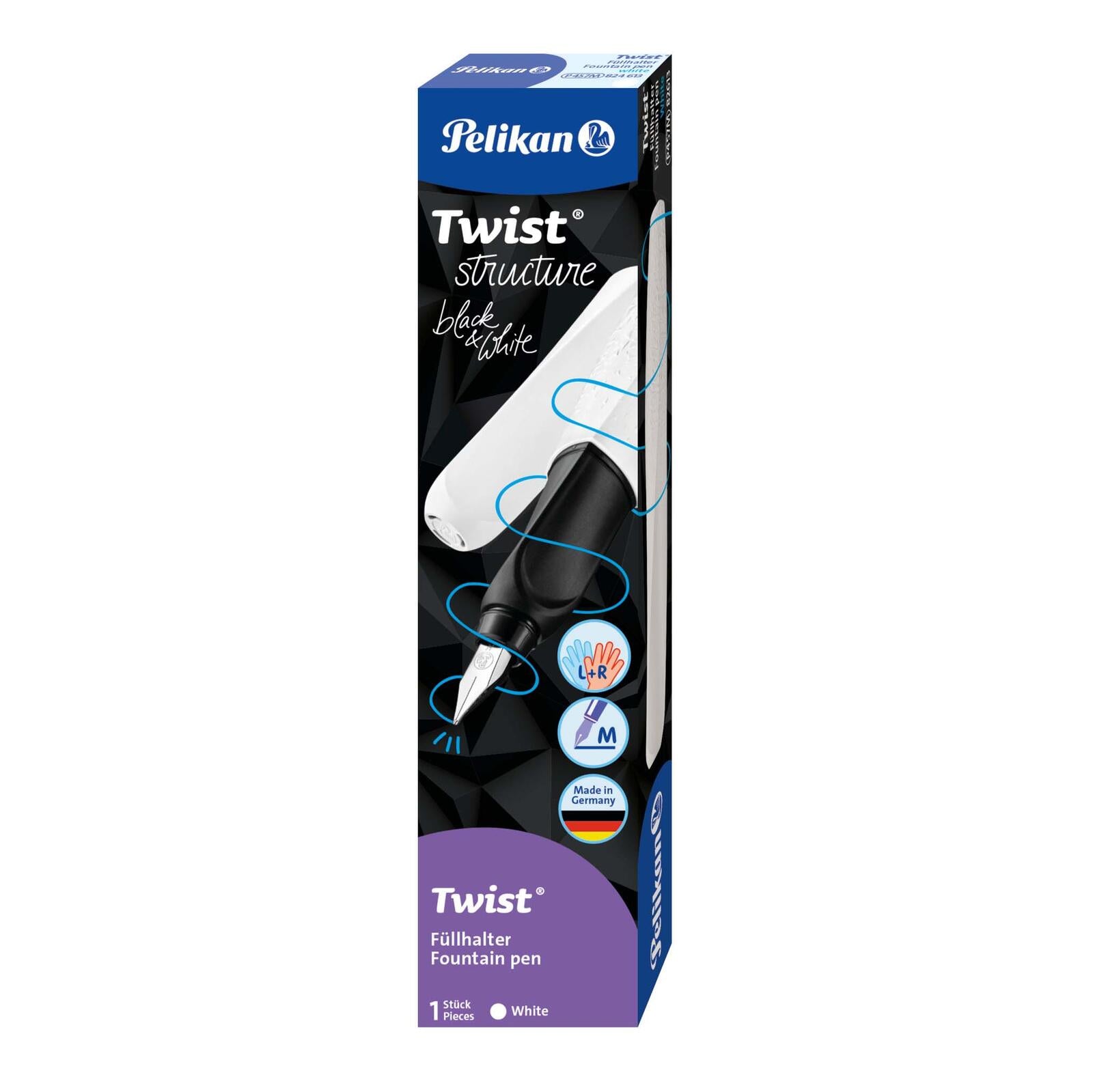 Pelikan Patronenfüller Twist® structure weiß