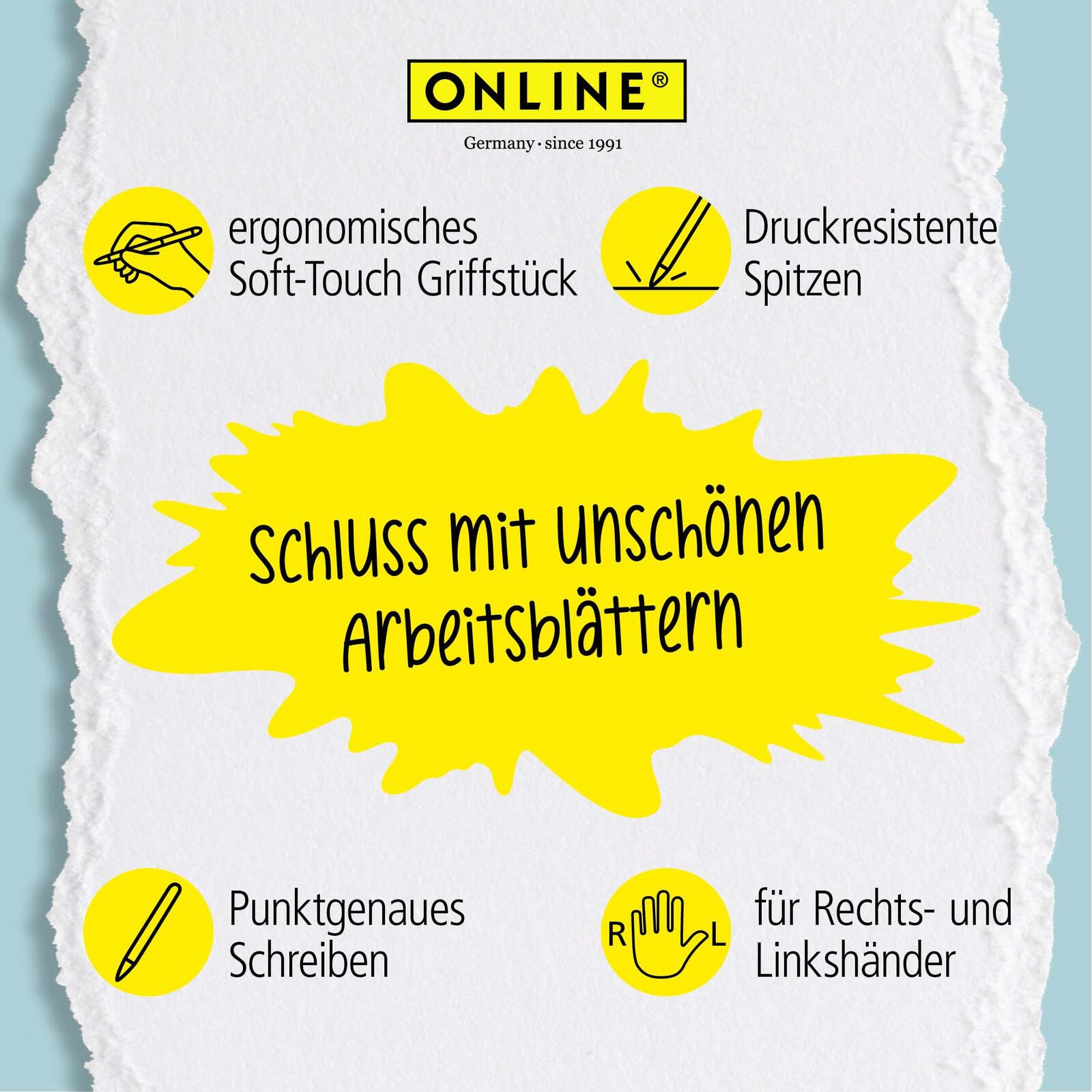 ONLINE® magiXX Classic Gelschreiber 0.7 mm, Schreibfarbe: Türkis