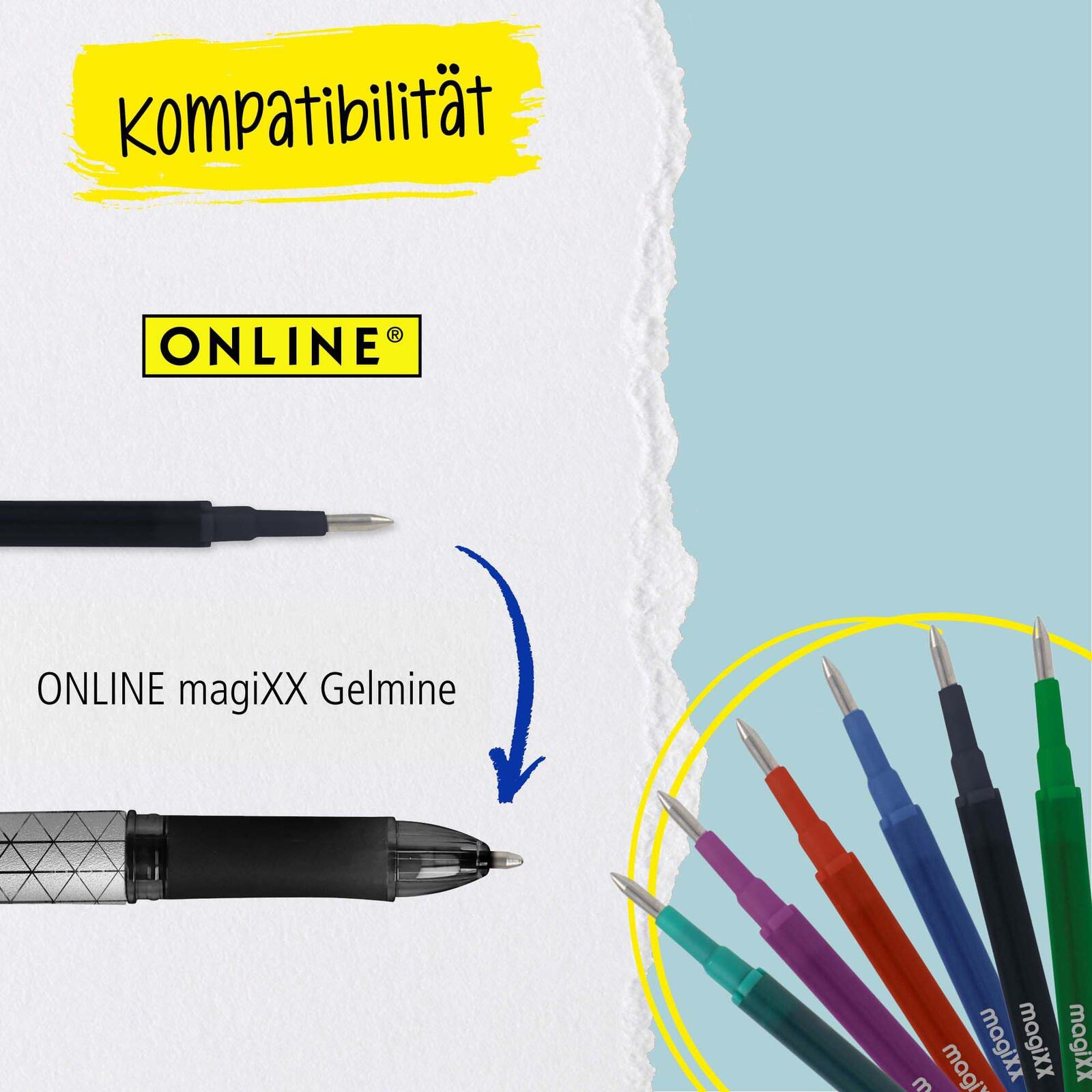 ONLINE® magiXX Classic Gelschreiber 0.7 mm, Schreibfarbe: Türkis