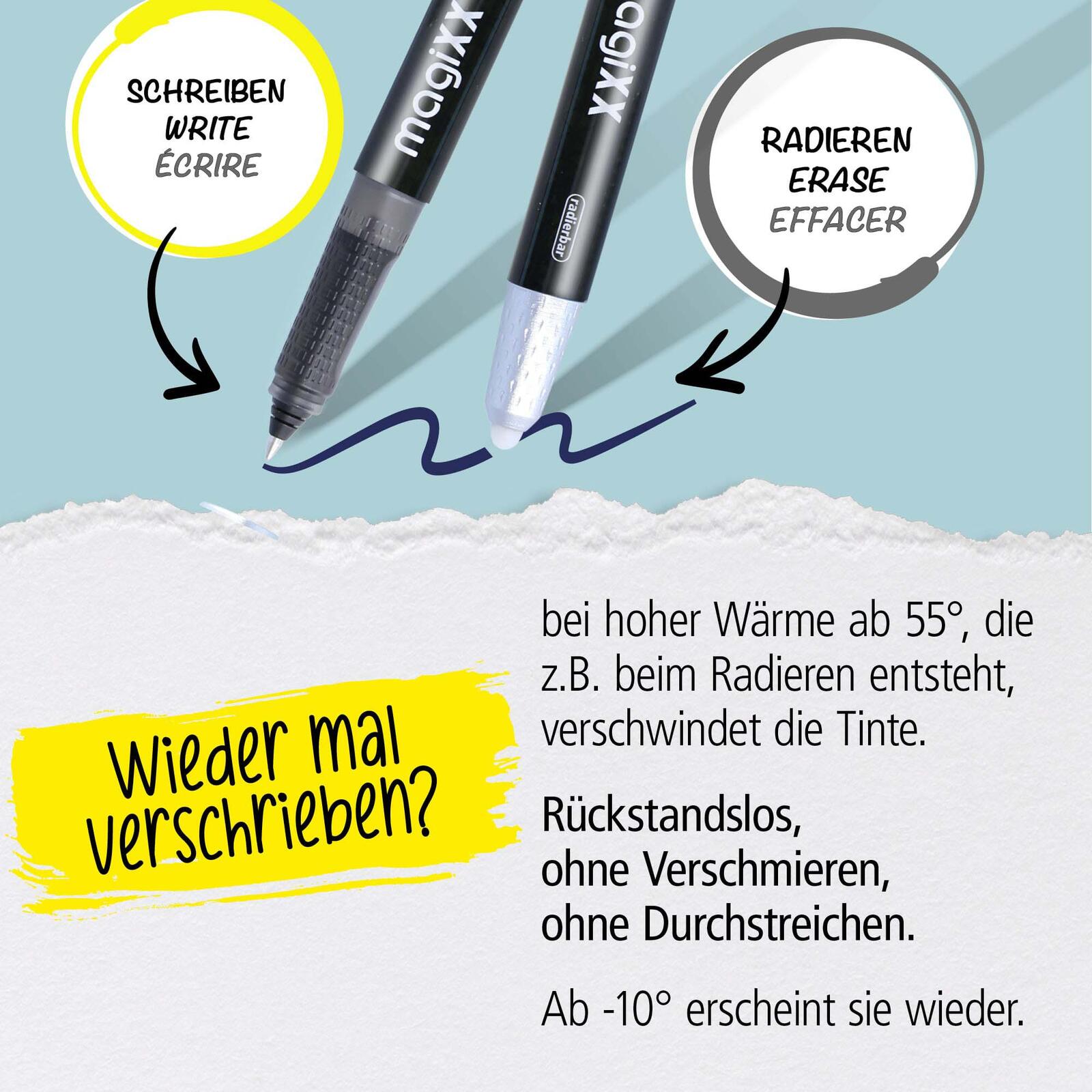 ONLINE® MagiXX Tintenroller 0.7 mm Blau