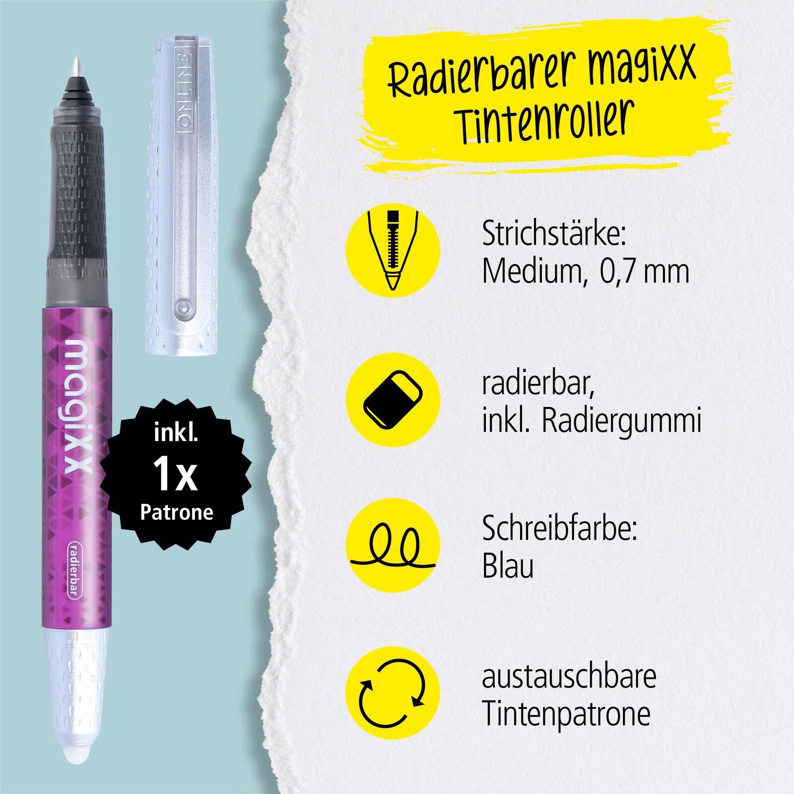 ONLINE® MagiXX Tintenroller 0.7 mm Blau