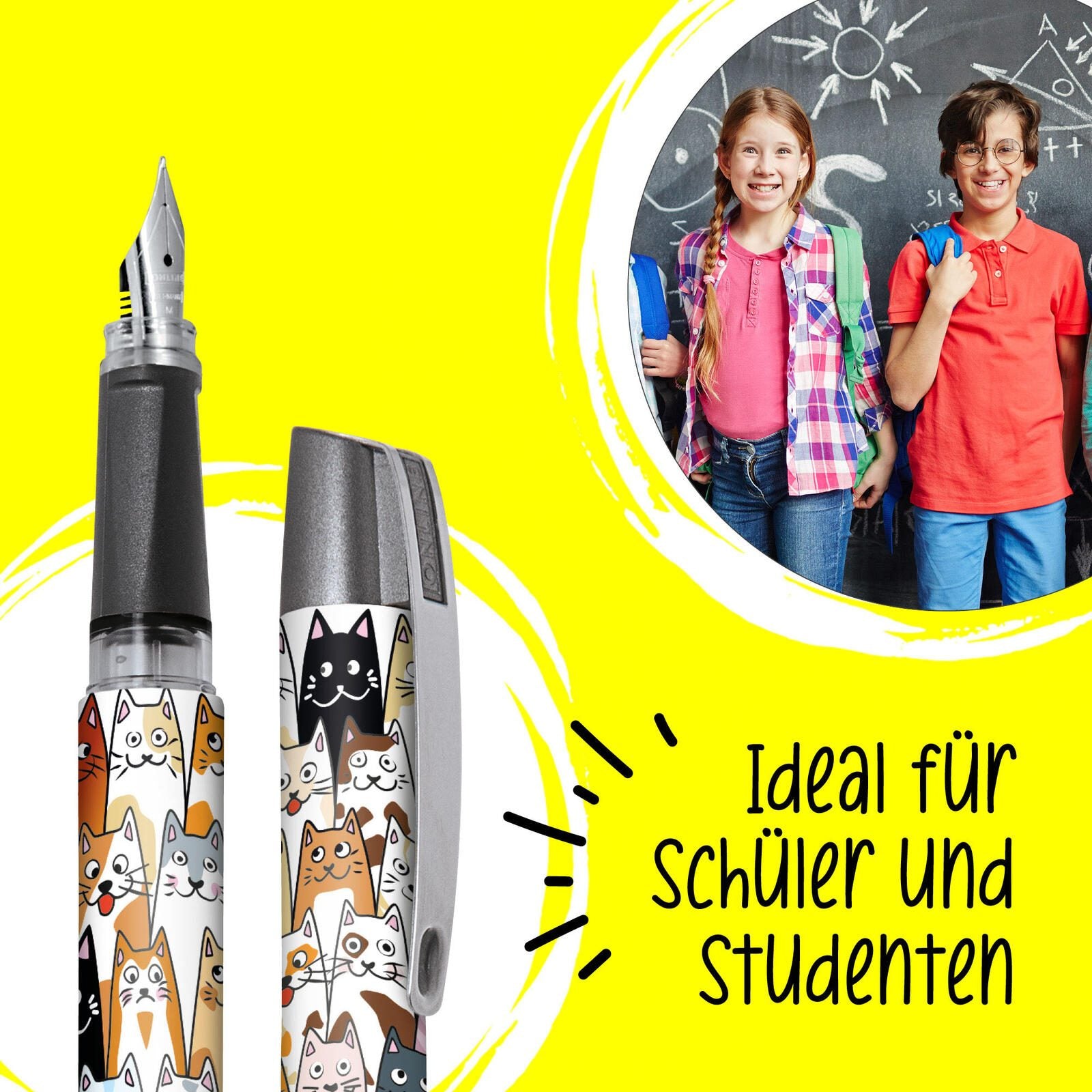 ONLINE® Patronenfüller Campus Fluffy Cats mehrfarbig