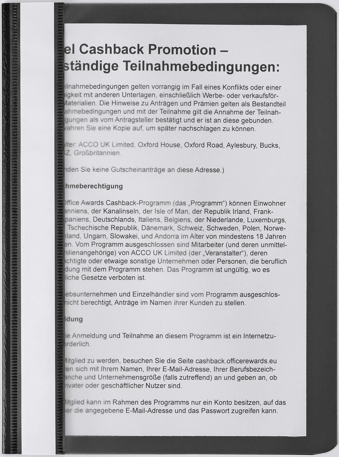 Schnellhefter A5 Polypropylen (PP) schwarz
