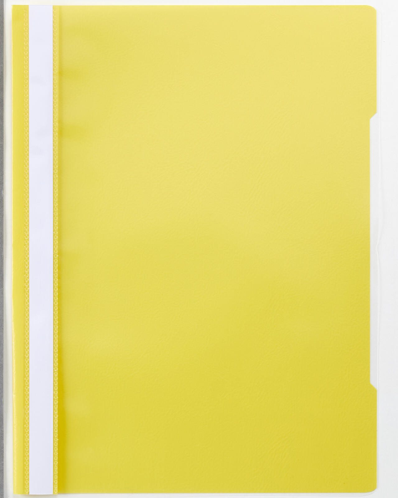 Schnellhefter DIN A4 PVC-Hartfolie gelb
