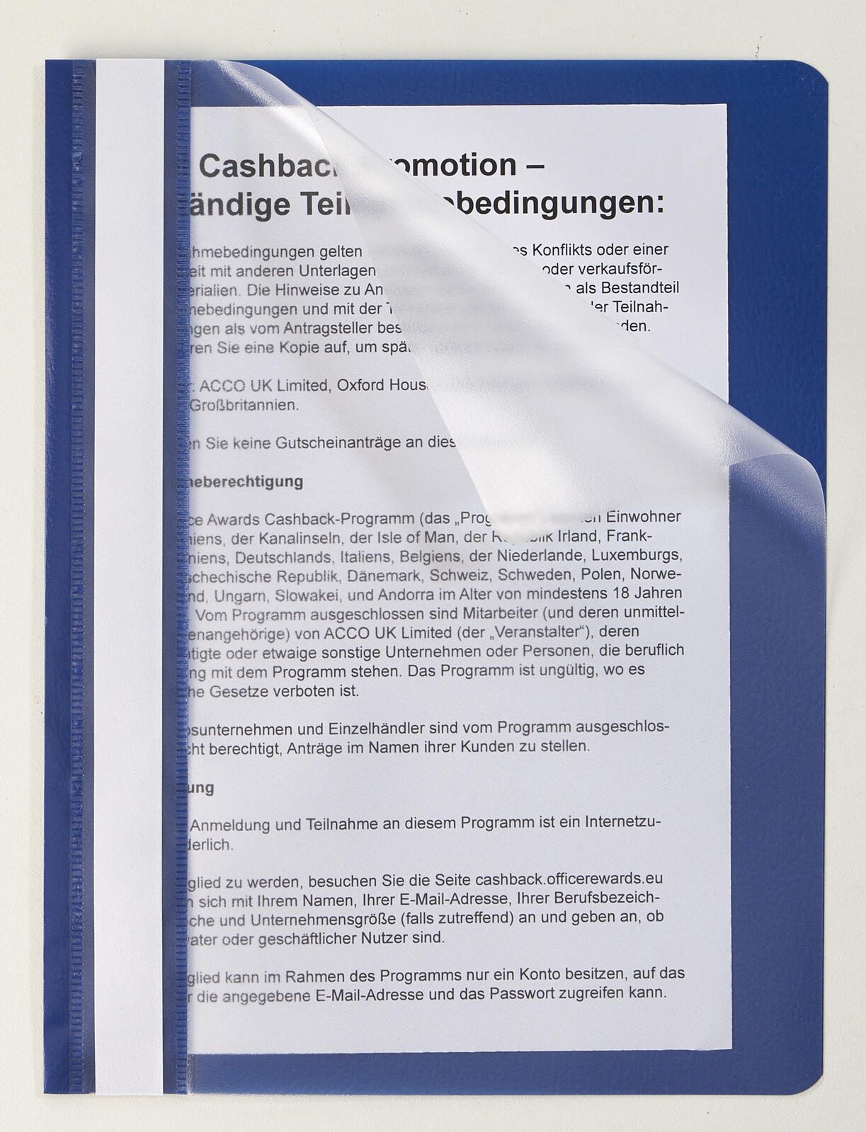 Schnellhefter A5 Polypropylen (PP) blau