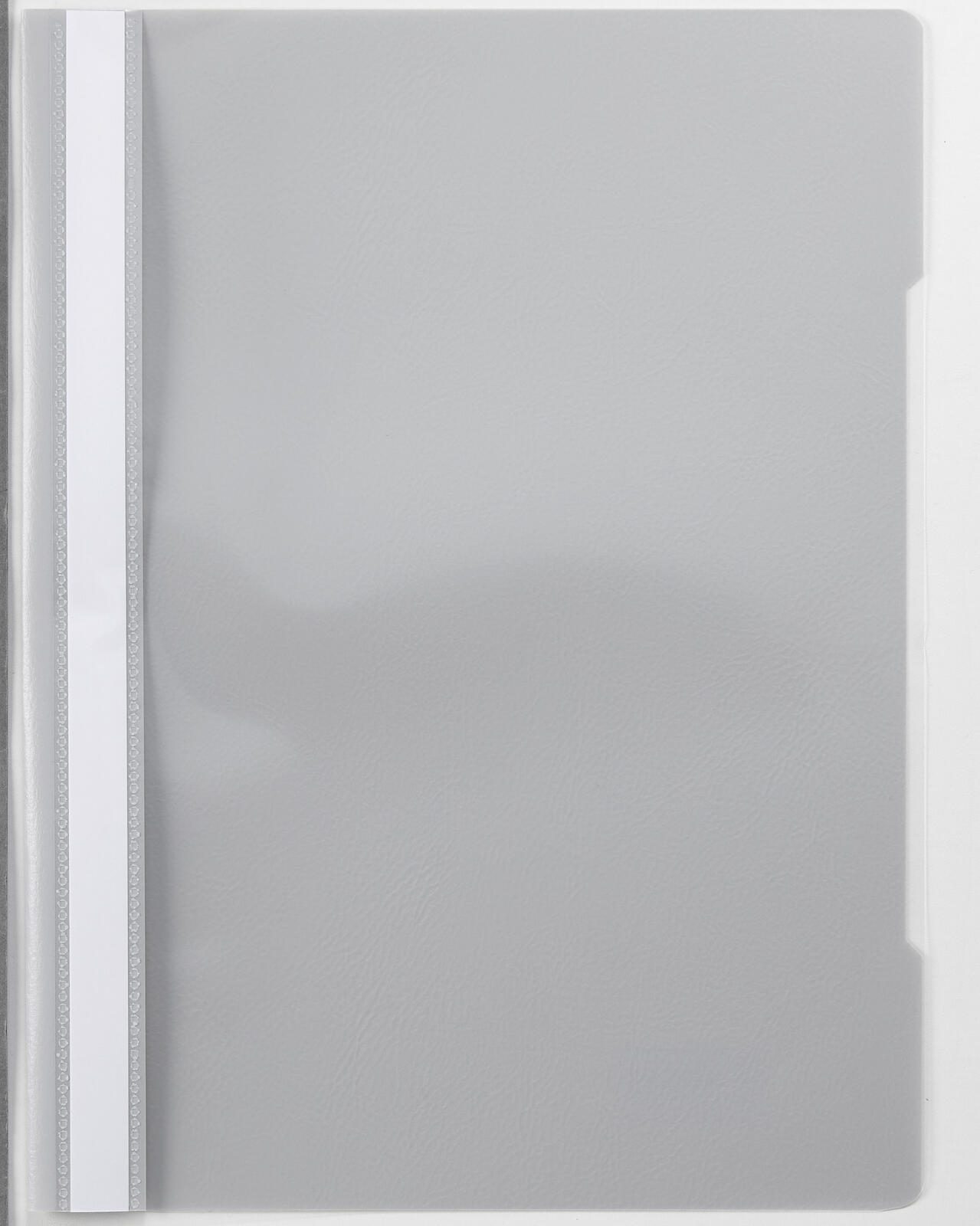 Schnellhefter DIN A4 PVC-Hartfolie grau
