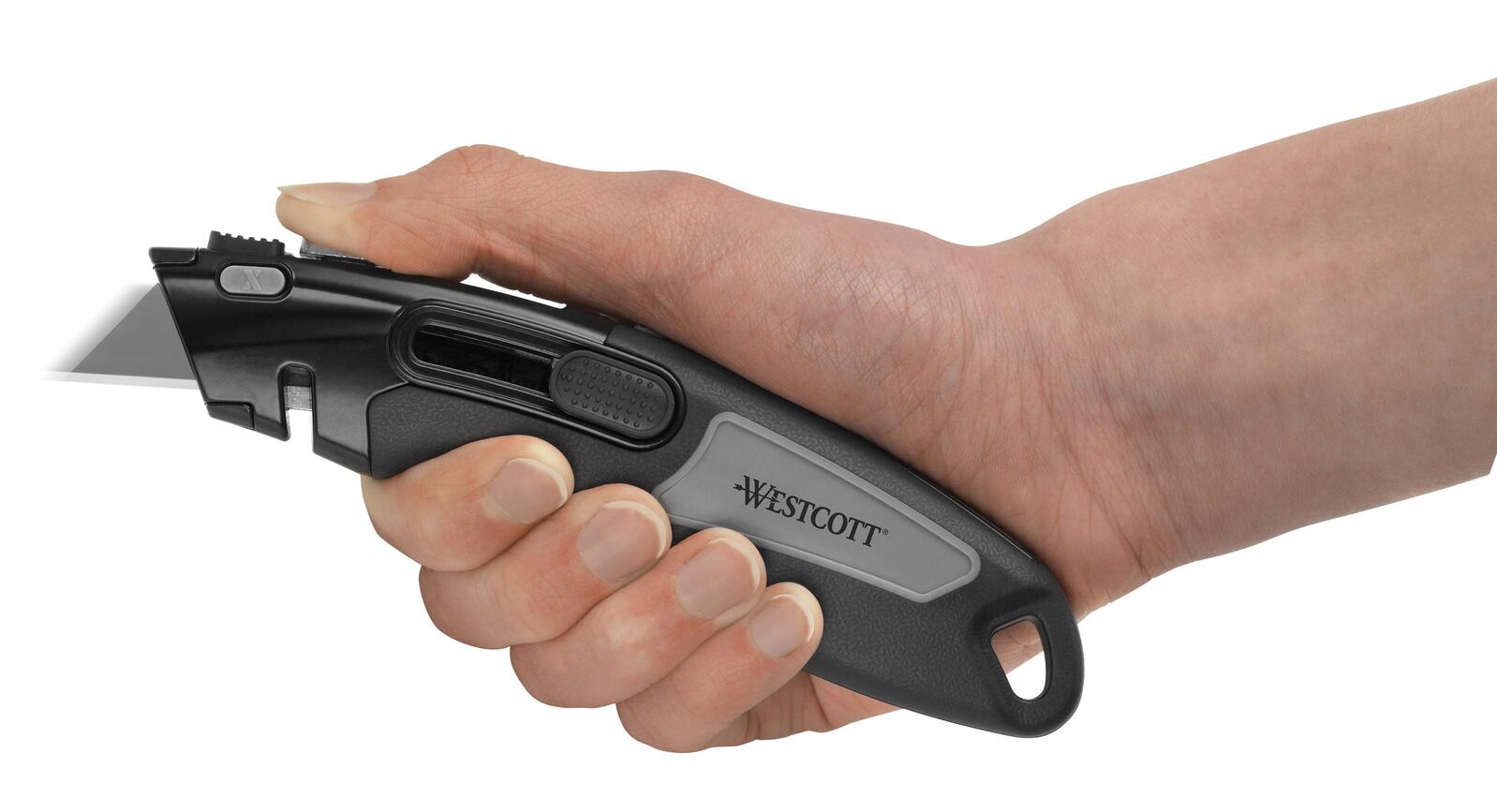 WESTCOTT Zinc Alloy Cuttermesser 18 mm schwarz, silber