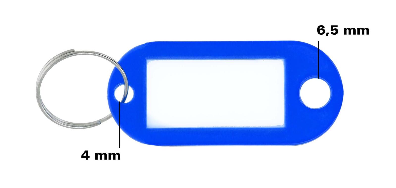 100 Schlüsselanhänger blau