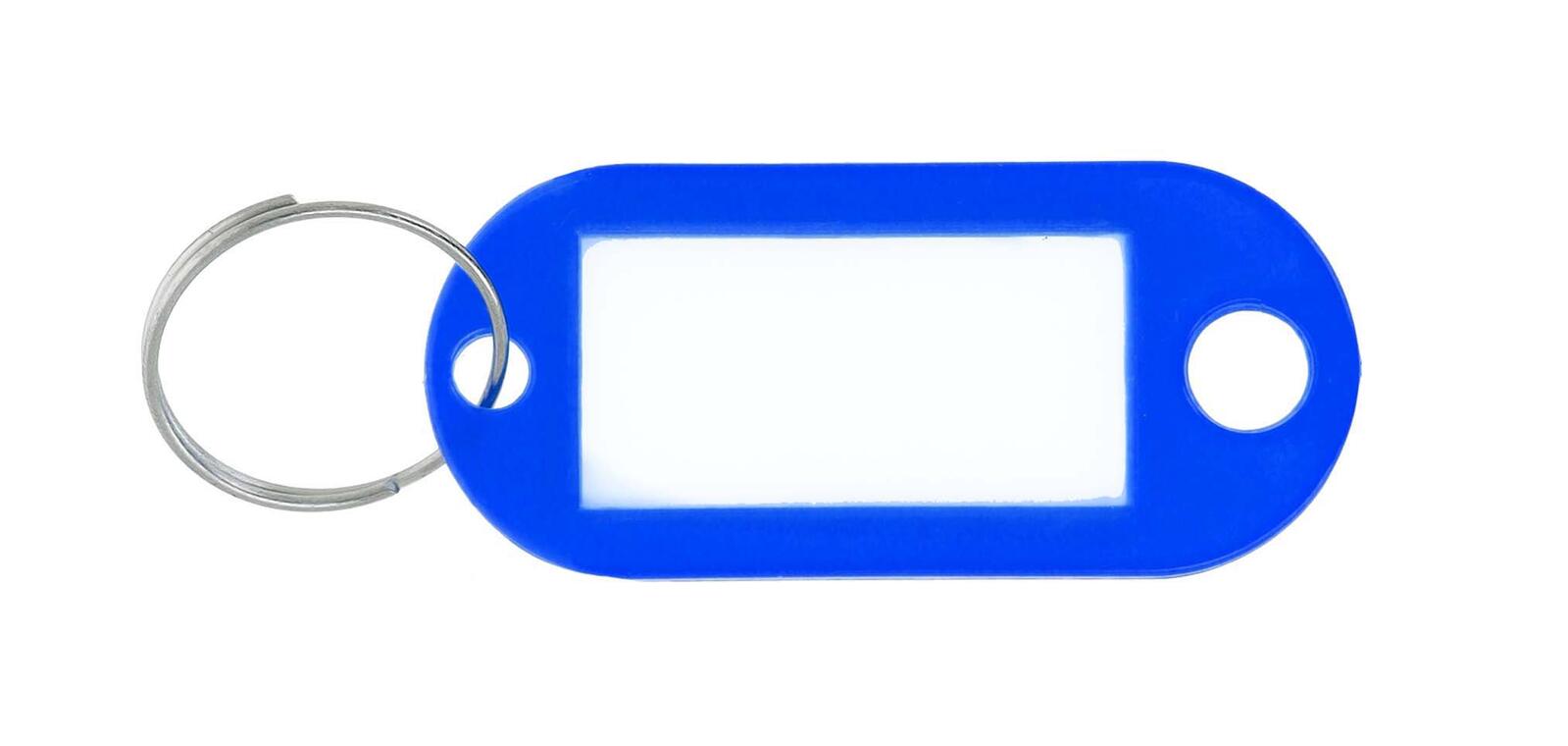 100 Schlüsselanhänger blau