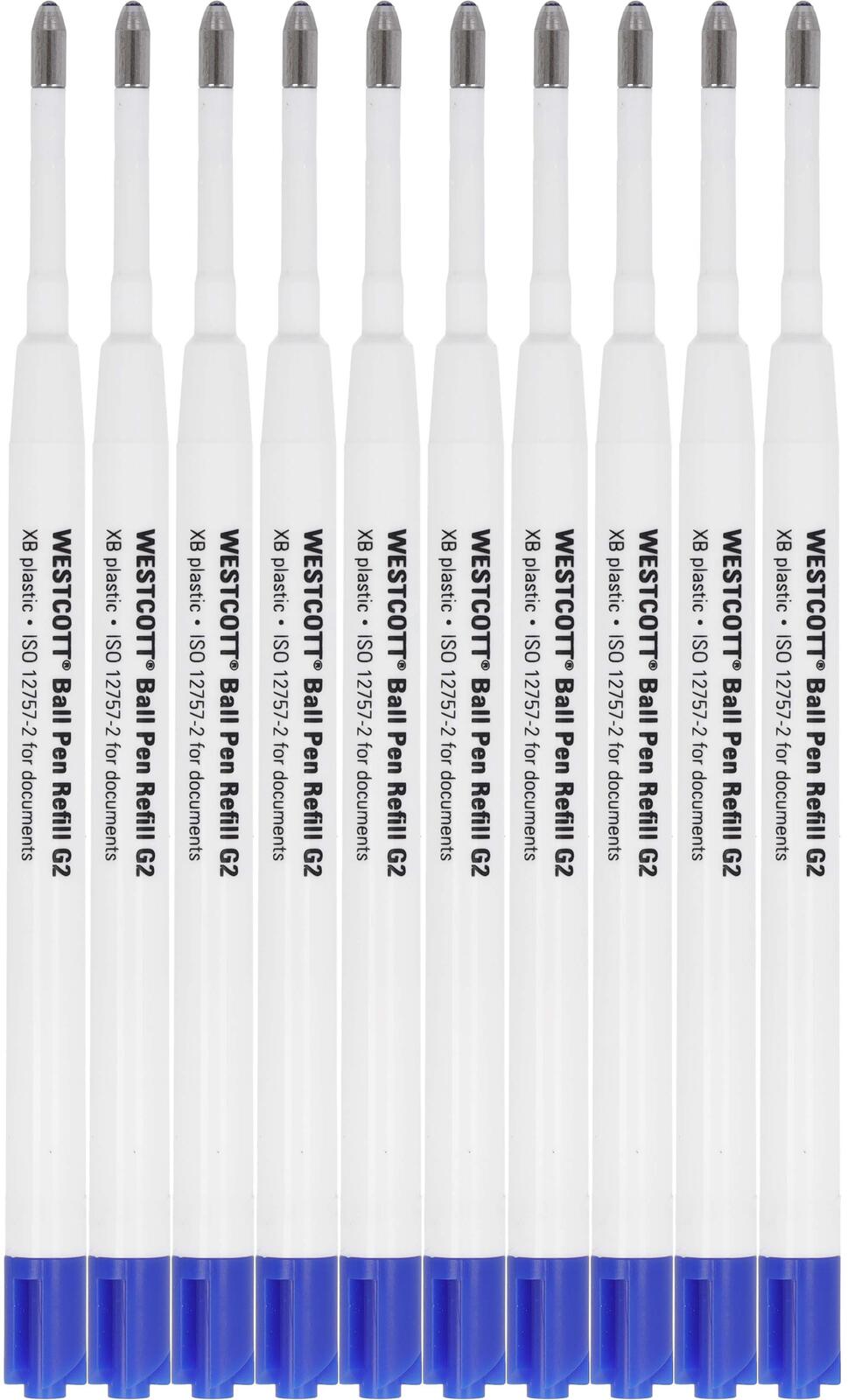 WESTCOTT Kugelschreiberminen 10 St. 1.4 mm Blau
