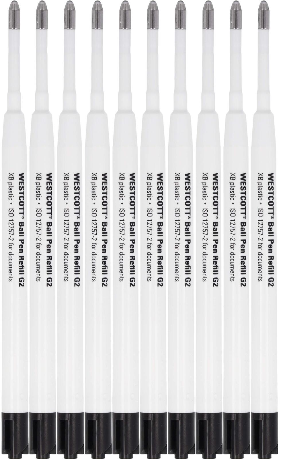 WESTCOTT Kugelschreiberminen 10 St. 1.4 mm Schwarz