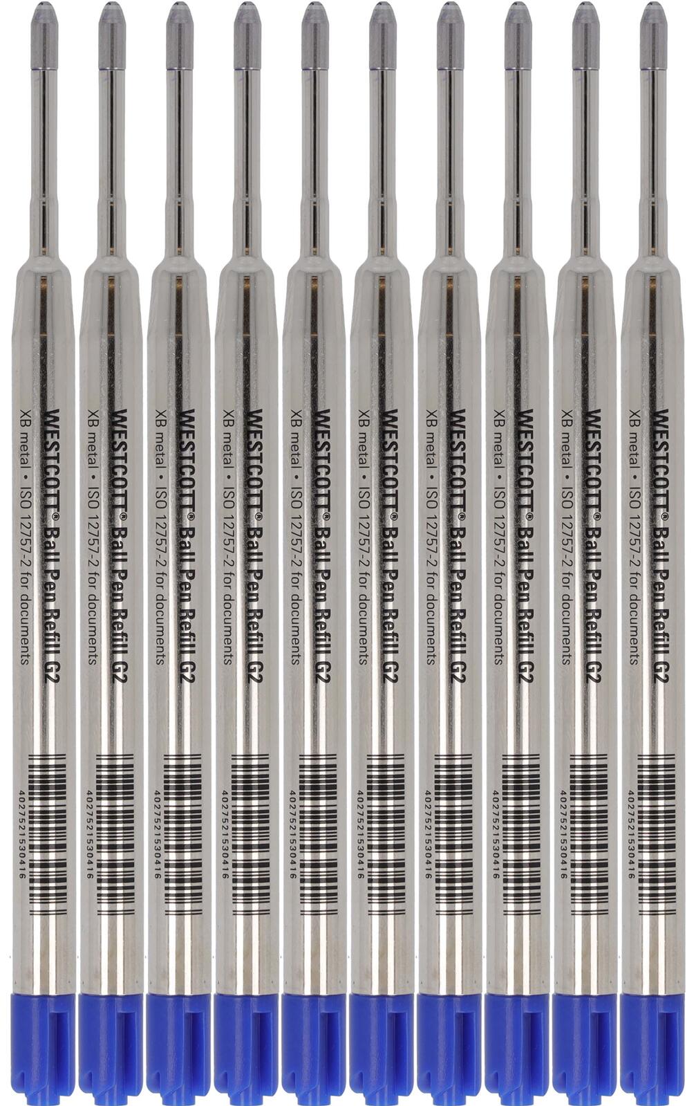 WESTCOTT Kugelschreiberminen 10 St. 0.7 mm Blau