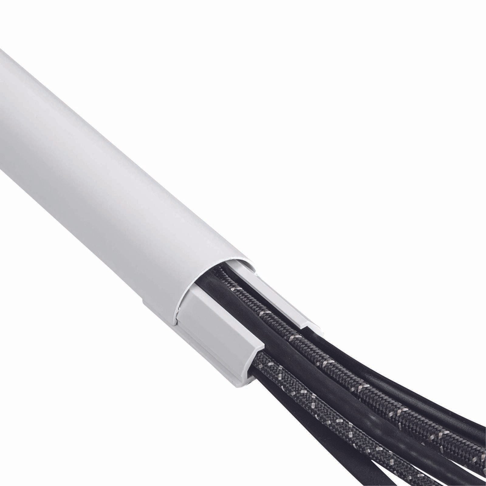 Hama halbrund Alu Kabelkanal 110 cm weiß