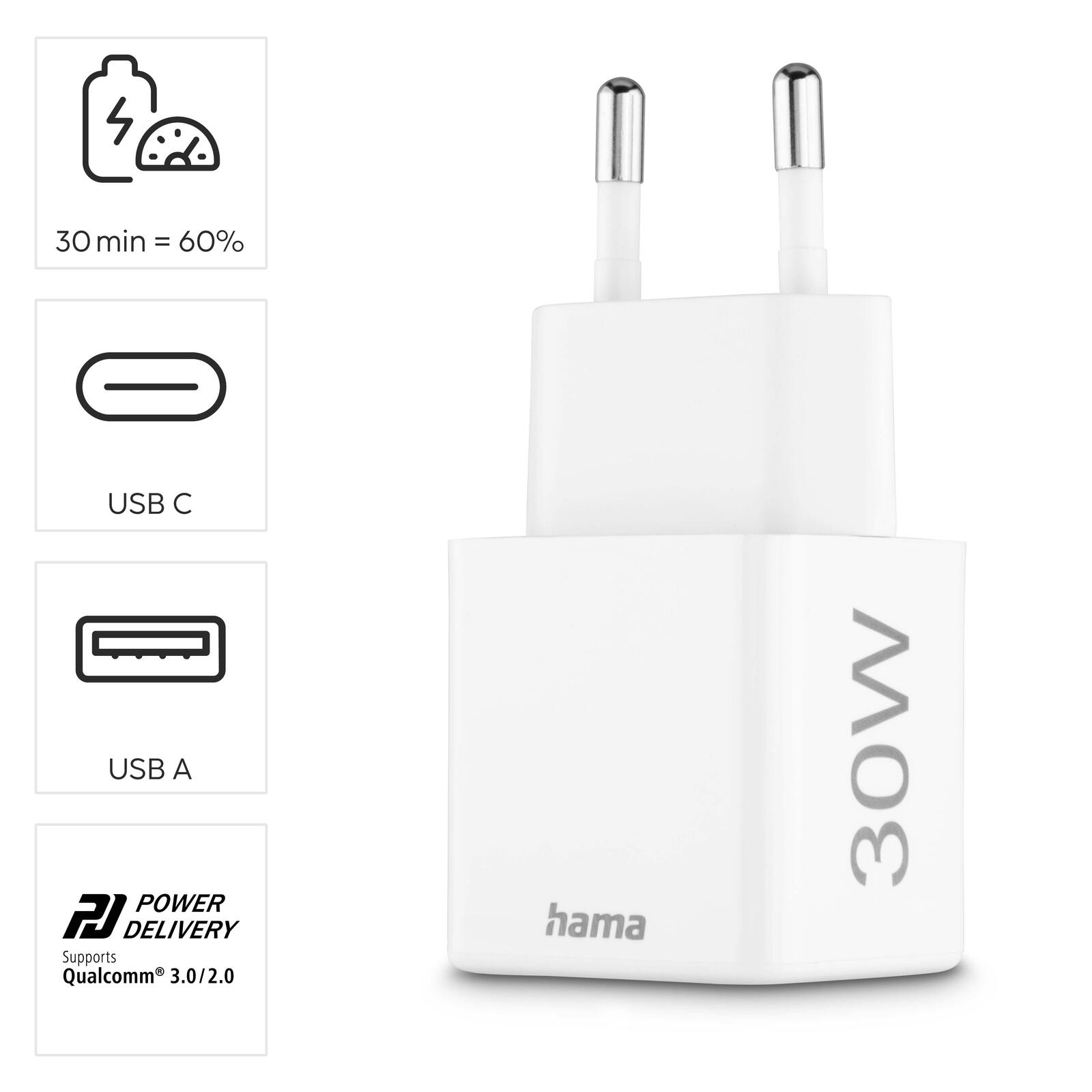 Hama Ladeadapter 30W