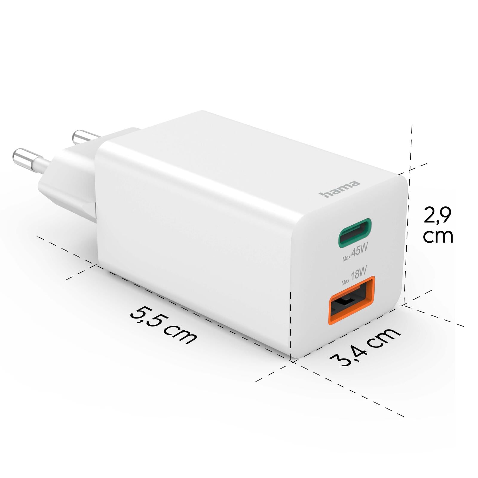 Hama GaN-Ladeadapter 45W