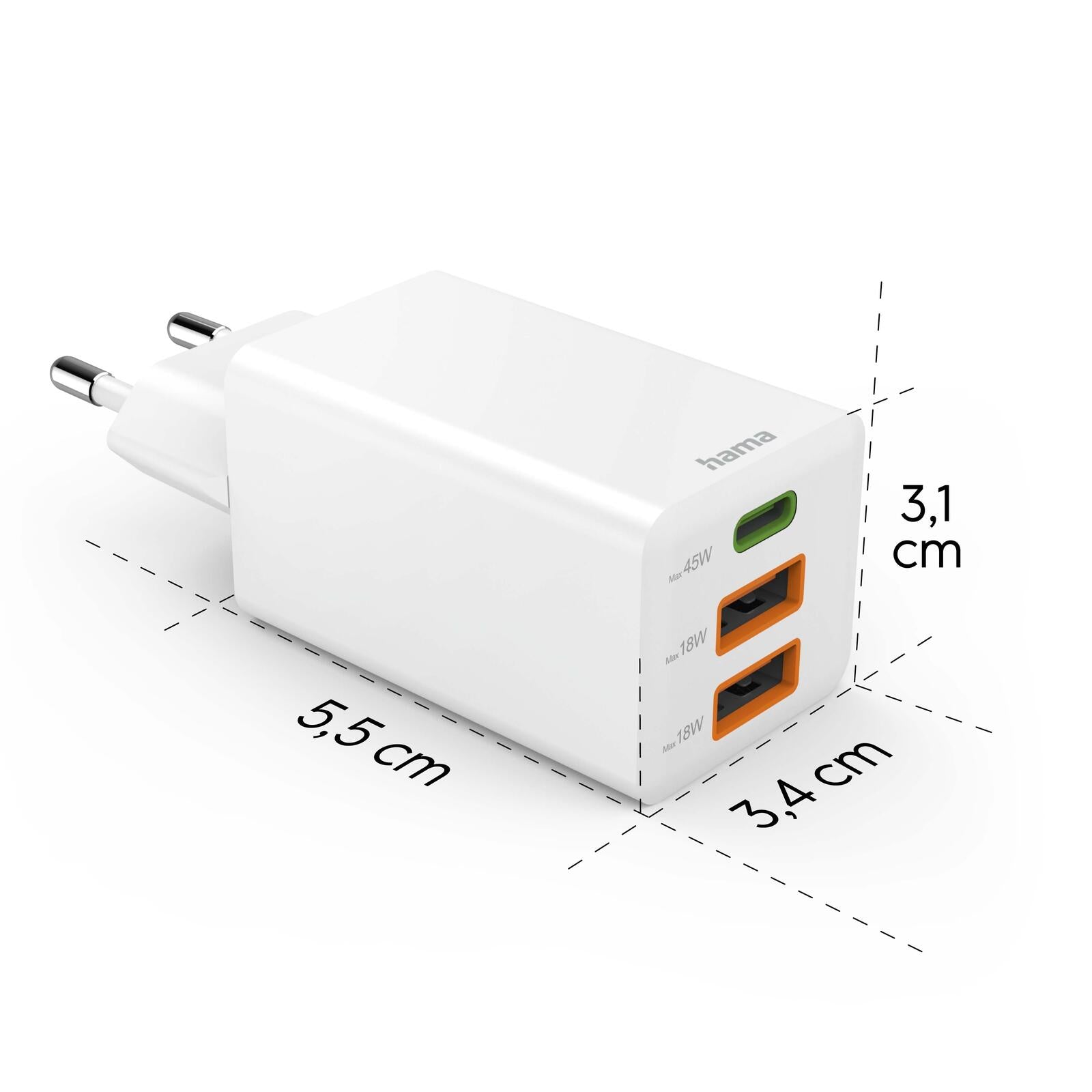 Hama GaN-Ladeadapter 45W