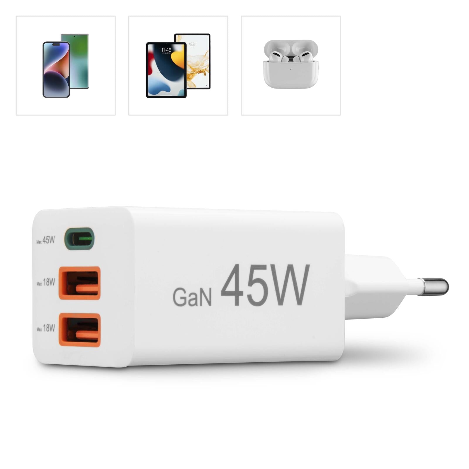 Hama GaN-Ladeadapter 45W