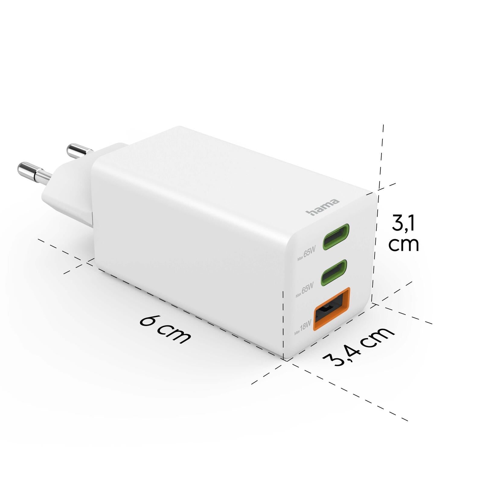 Hama GaN-Ladeadapter 65W