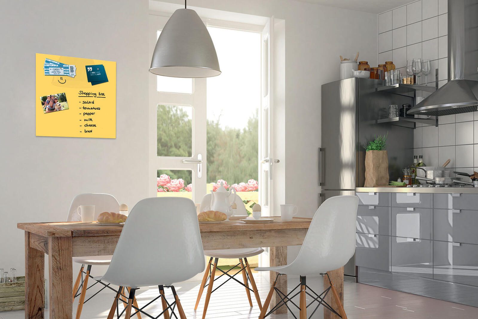 Be!Board® Glas-Magnettafel 45,0 x 45,0 cm sonnengelb